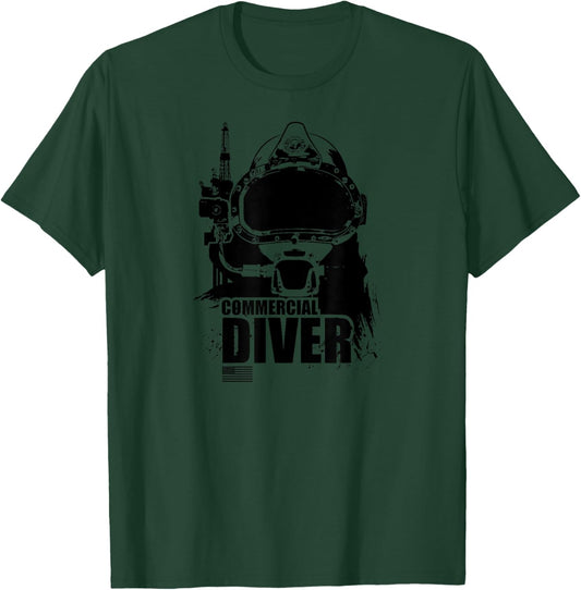 US Commercial Diver T-Shirt - T-Shirt | Forest