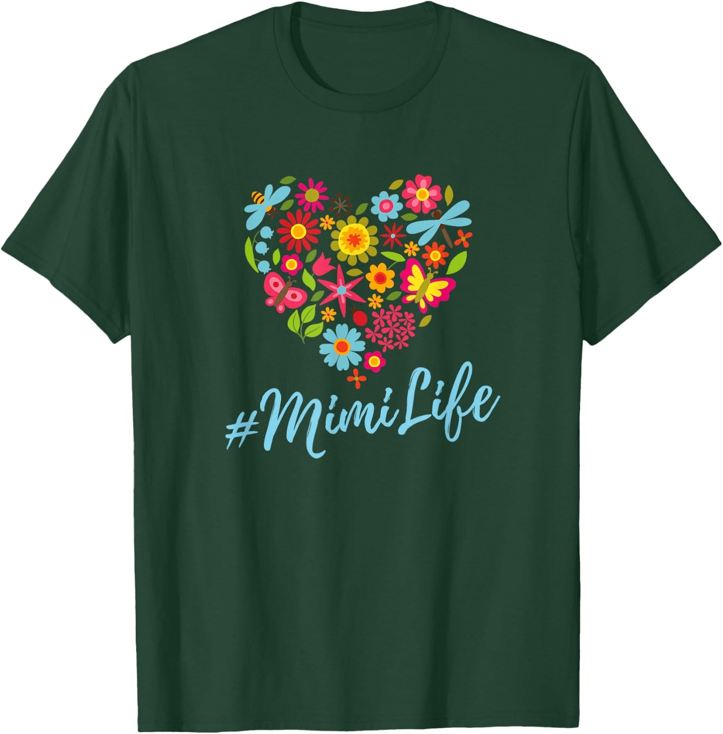 Heart of Flowers Mimi Life #mimilife T-Shirt - T-Shirt | Forest