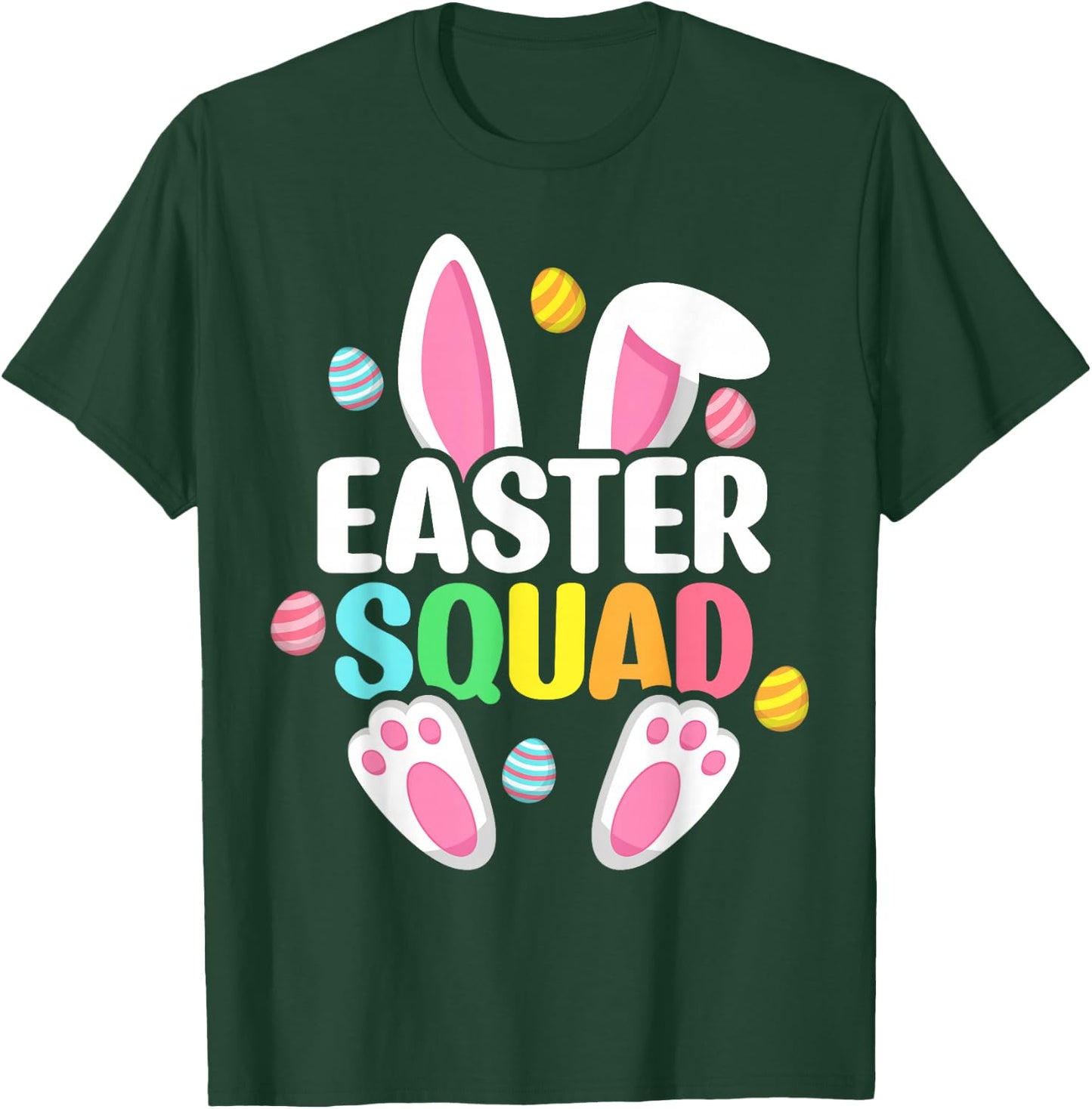 Easter Squad Family Matching Easter Day Bunny Egg Hunt Group T-Shirt - T-Shirt | Forest