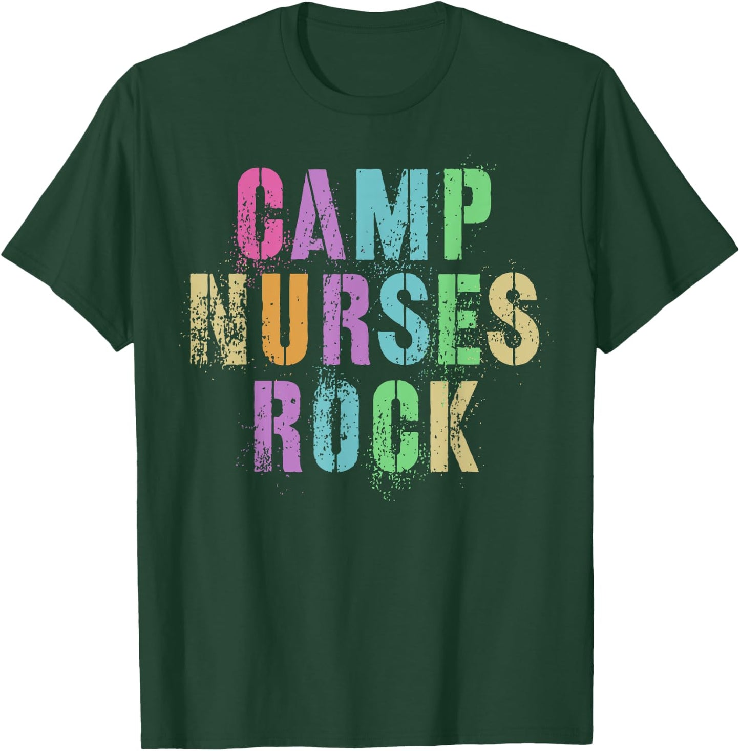 CAMP NURSES Do ROCK Funny Camping Medical Squad Medic Team T-Shirt - T-Shirt | Forest