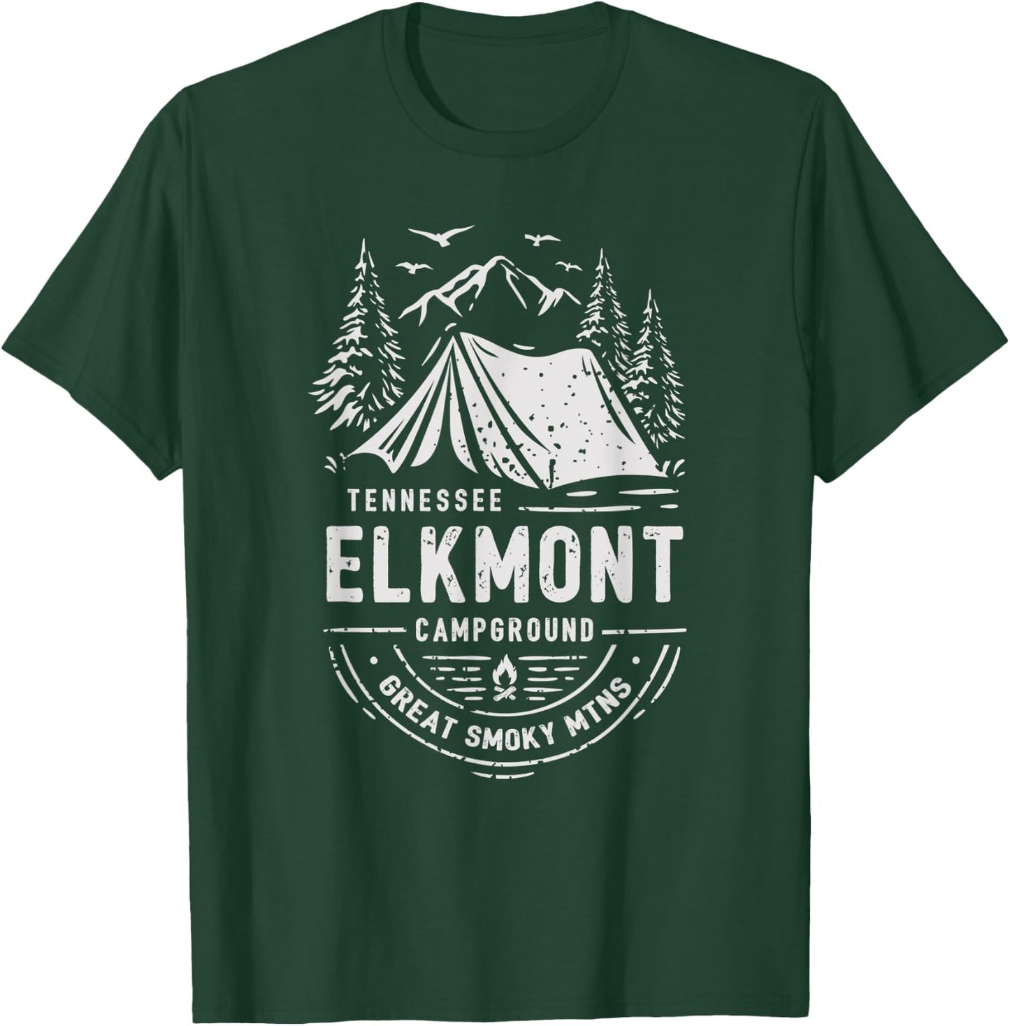 Elkmont Campground Great Smoky Mountains Tennessee T-Shirt - T-Shirt | Forest