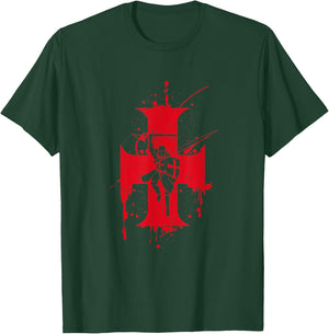 Catholic Templar Knights Templar Cross T-Shirt - T-Shirt | Forest