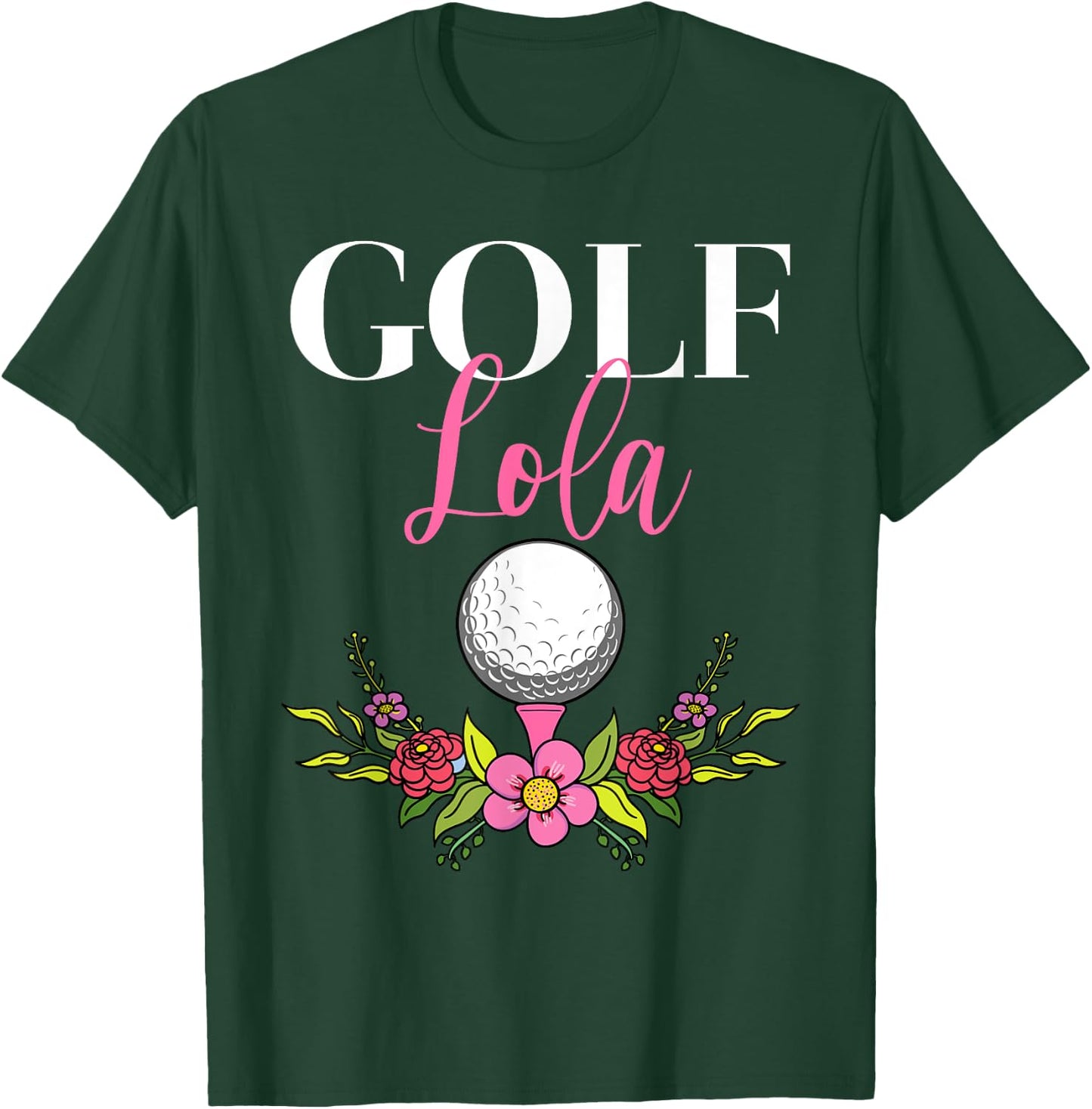 Golf Lola Filipino Golfer Grandma T-Shirt - T-Shirt | Forest