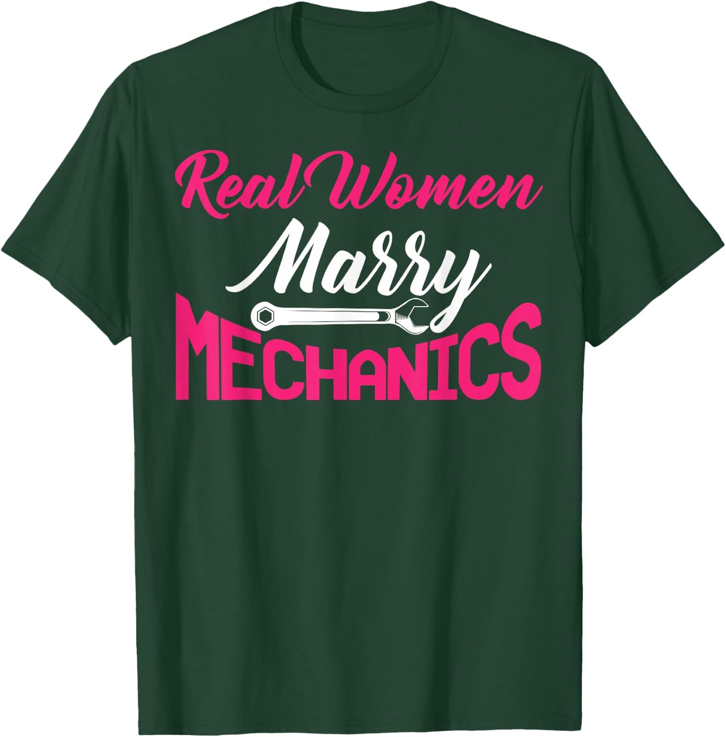 Mechanic Wife Apparel - Funny Cute Wives Design T-Shirt - T-Shirt | Forest