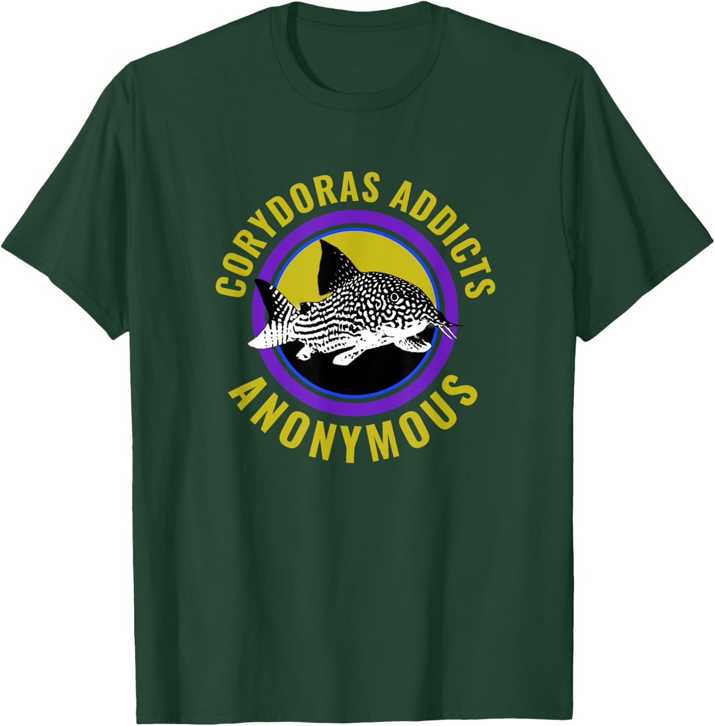 Corydoras Addicts Anonymous Aquarium Fish Catfish Lovers T-Shirt - T-Shirt | Forest