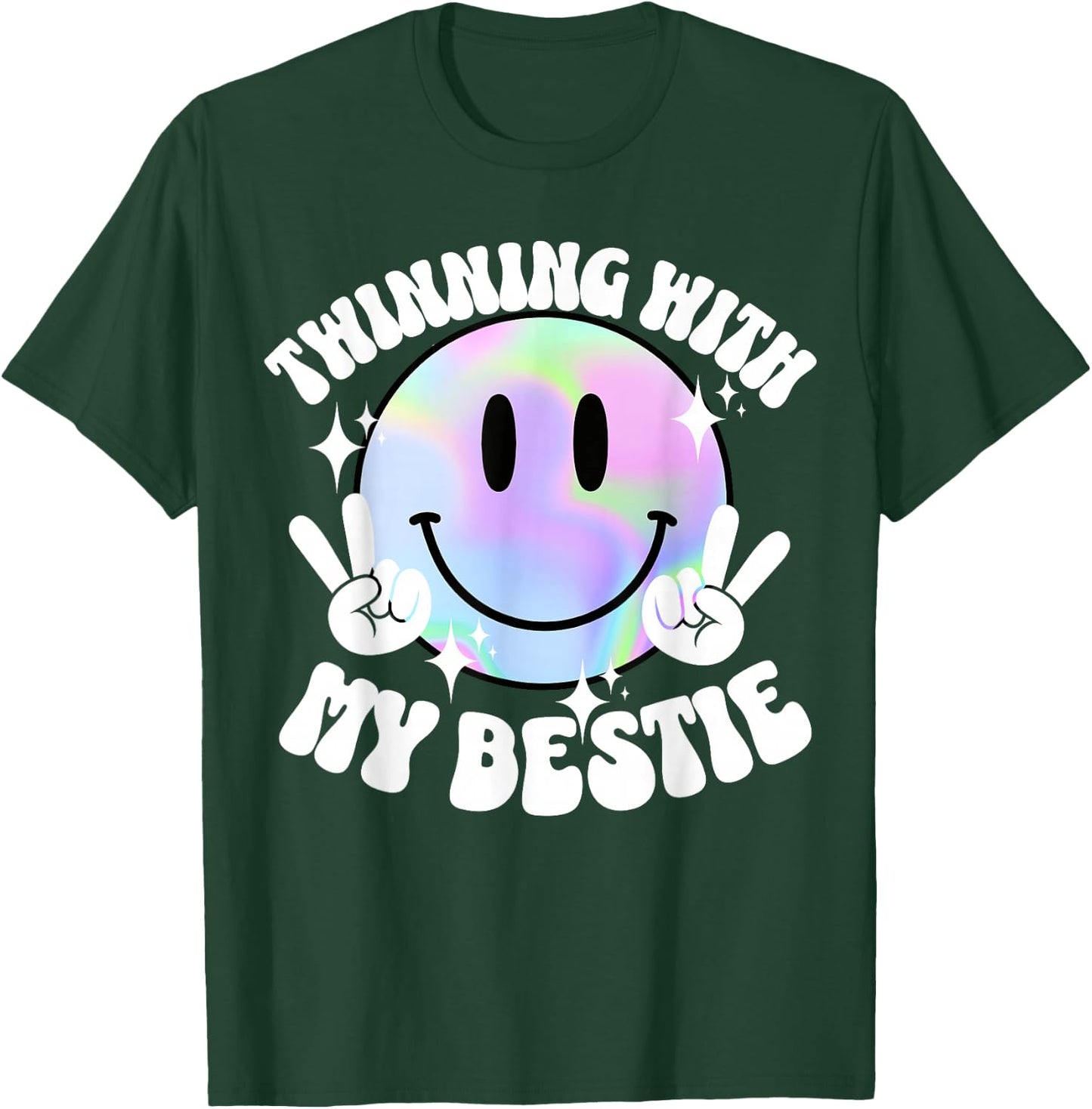 Twinning with My Bestie Spirit Week Twin Day Best Friend T-Shirt - T-Shirt | Forest