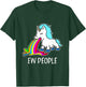 Ew, People Unicorn Vomiting Rainbow Funny Introvert T-Shirt - T-Shirt | Forest
