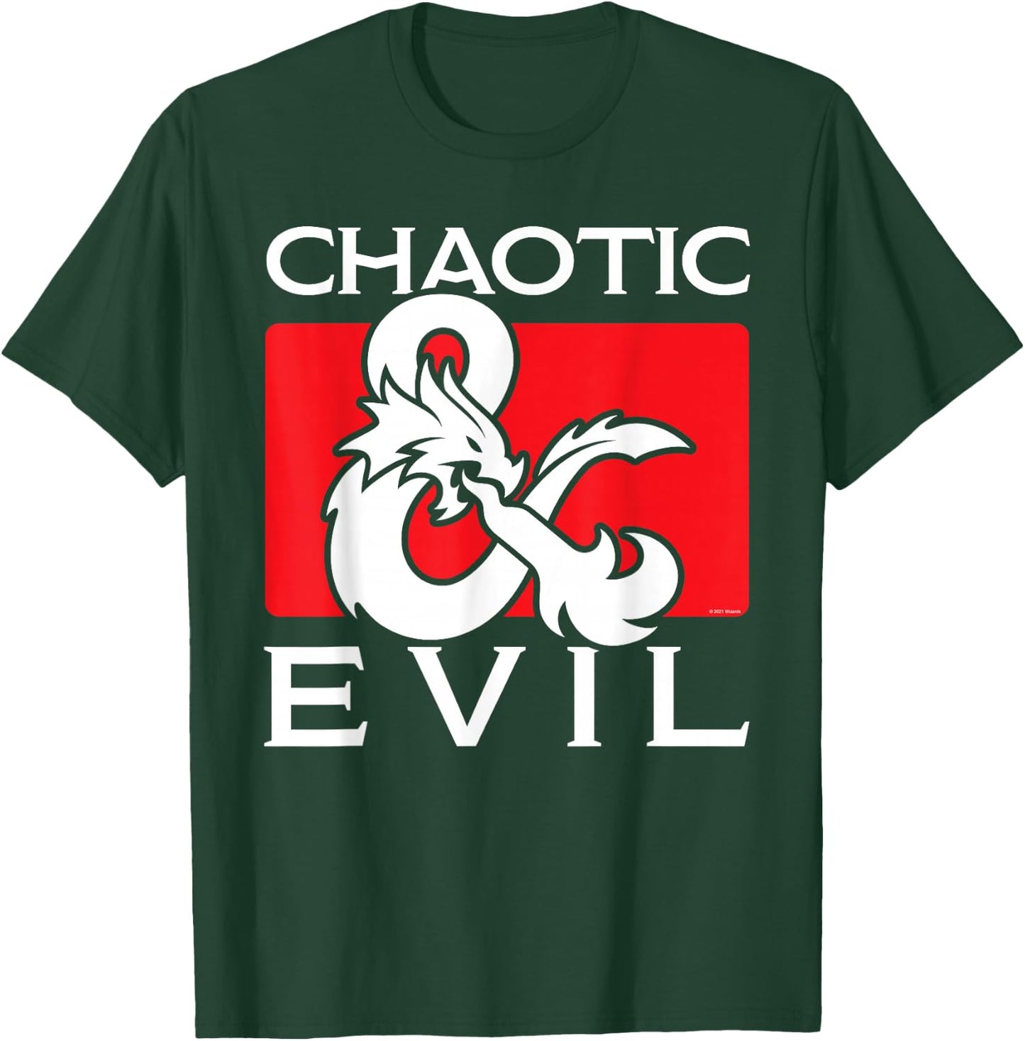 Dungeons & Dragons Chaotic & Evil T-Shirt - T-Shirt | Forest