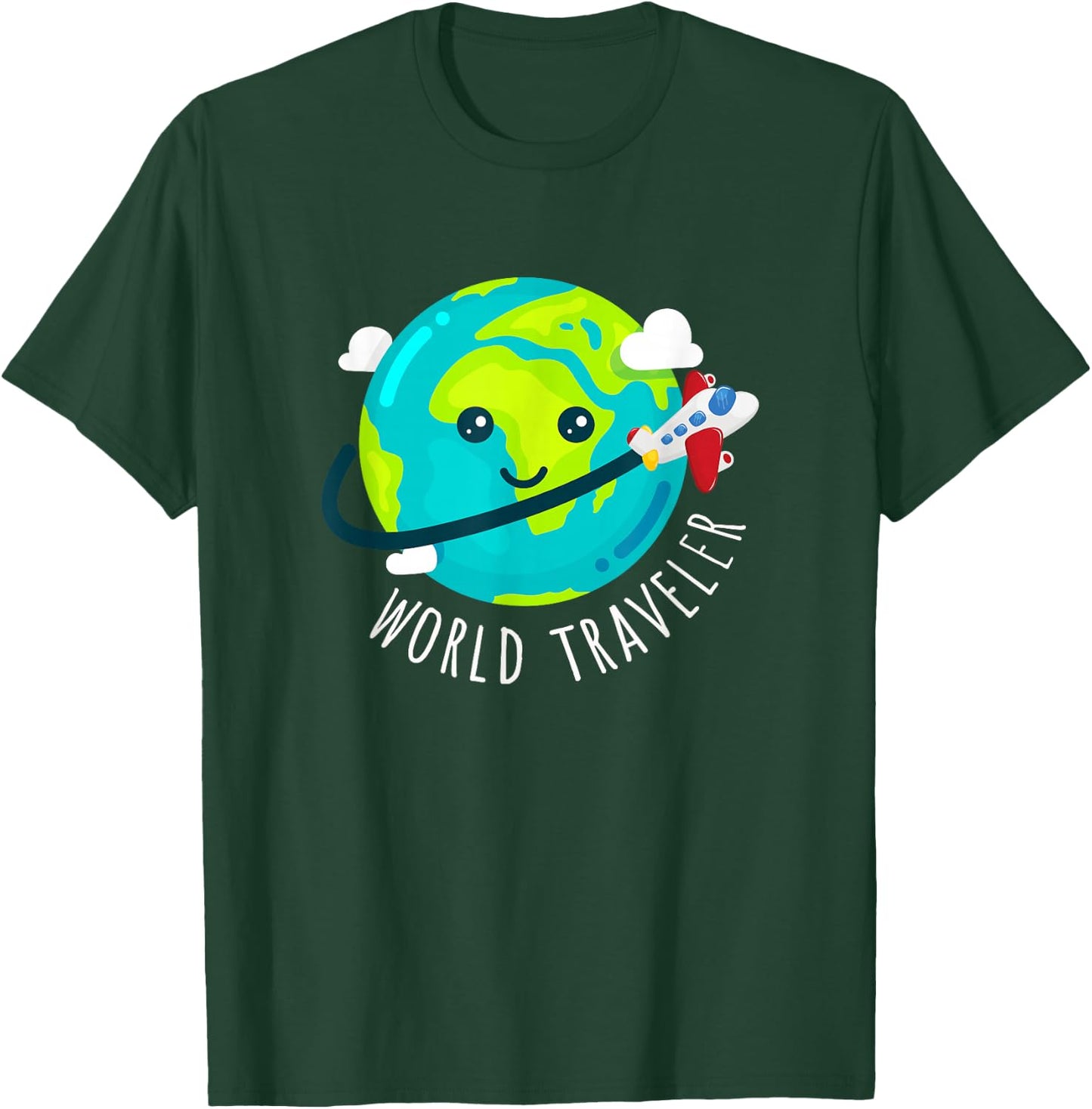 Cute Globe World Traveler T-Shirt - T-Shirt | Forest