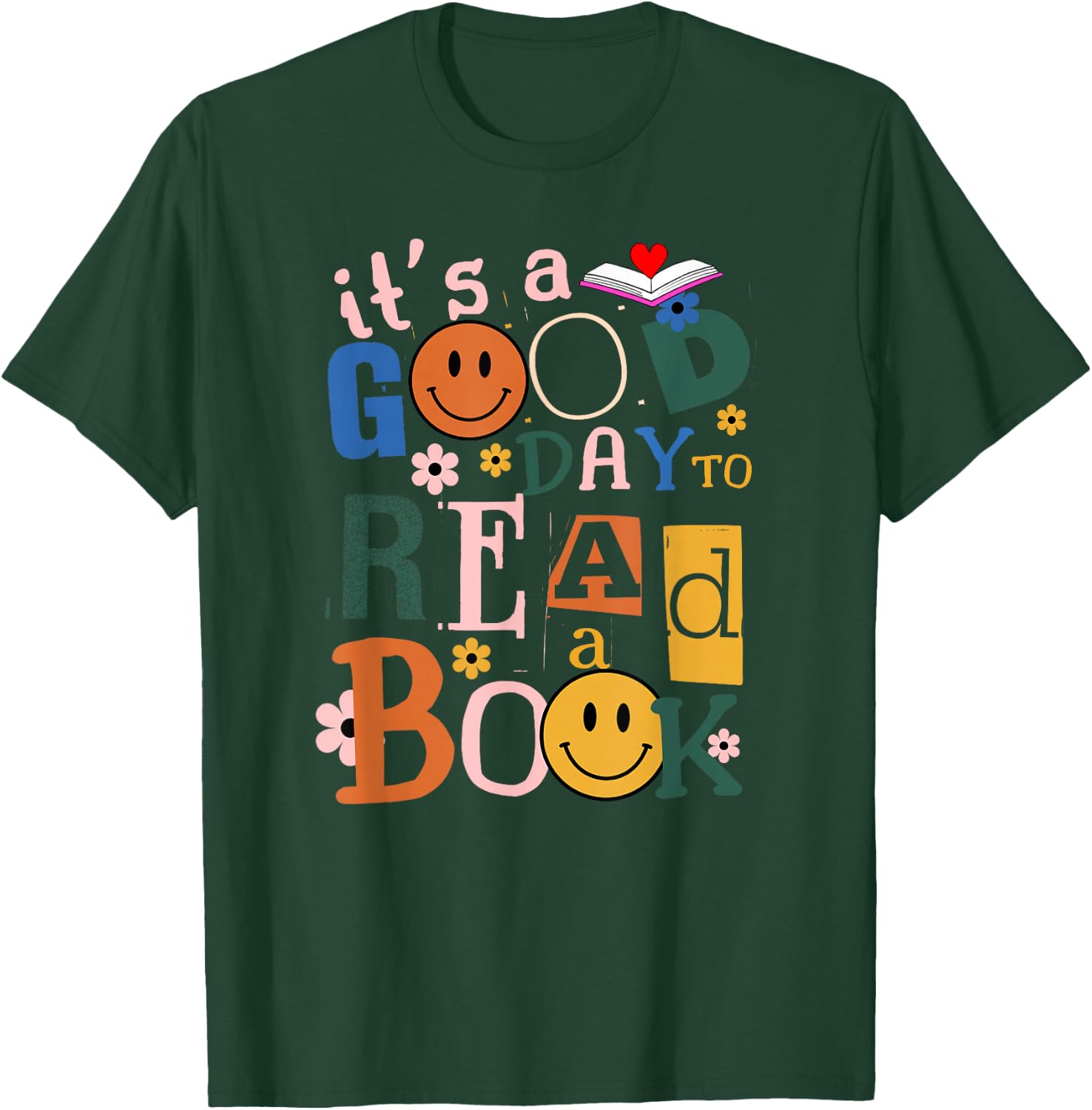Its a Good Day to Read a Book Lovers Library Reading Women T-Shirt - T-Shirt | Forest