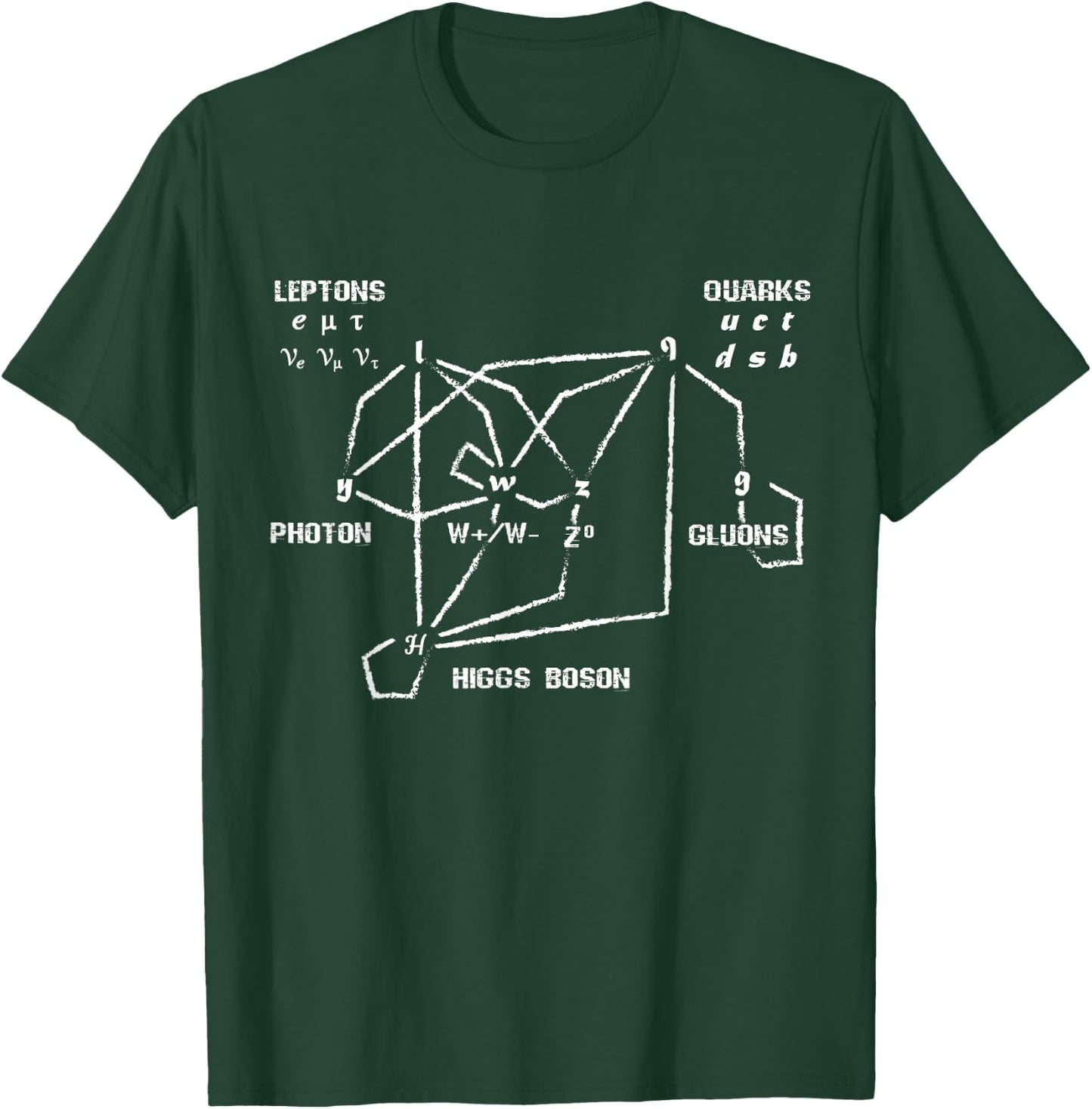 String Theory Shirt - Higgs Boson Quarks Particle Physics T-Shirt - T-Shirt | Forest