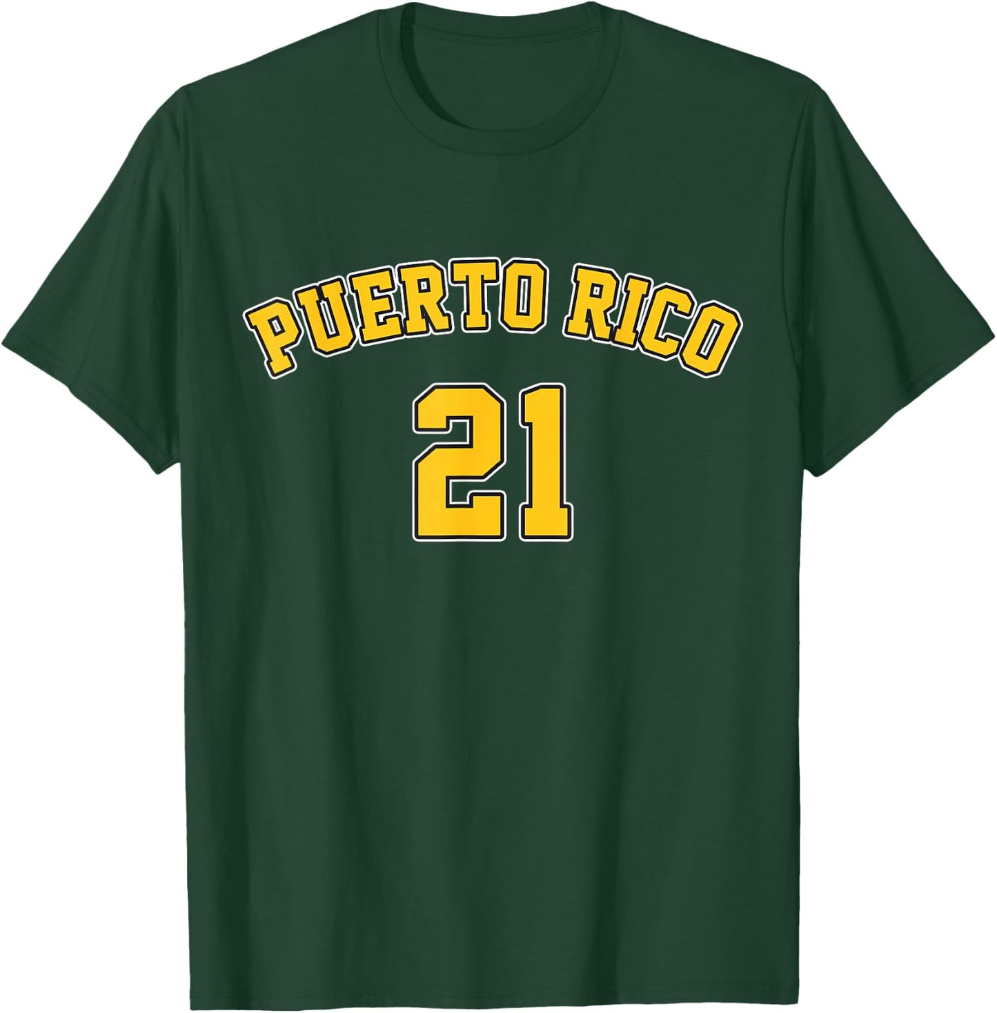 Puerto Rico Baseball 21 Santurce Boricua Baseball Fans T-Shirt - T-Shirt | Forest