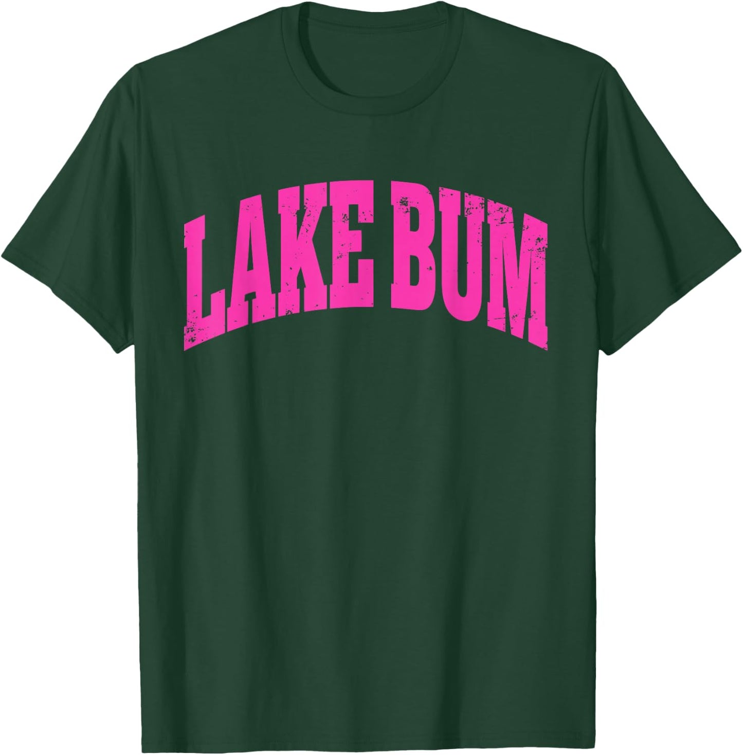 Lake Bum Hello Summer Trendy Preppy Vacation Boat Babe Life T-Shirt - T-Shirt | Forest