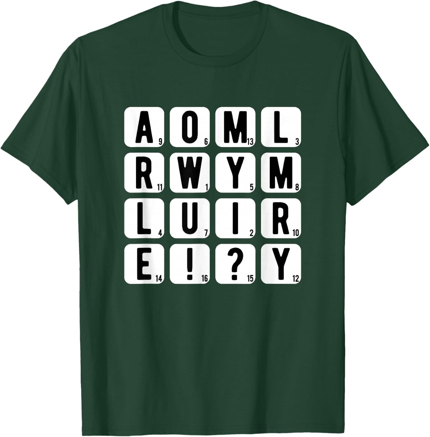 Will You Marry Me Puzzle Game Letters Sign Her Decor T-Shirt - T-Shirt | Forest