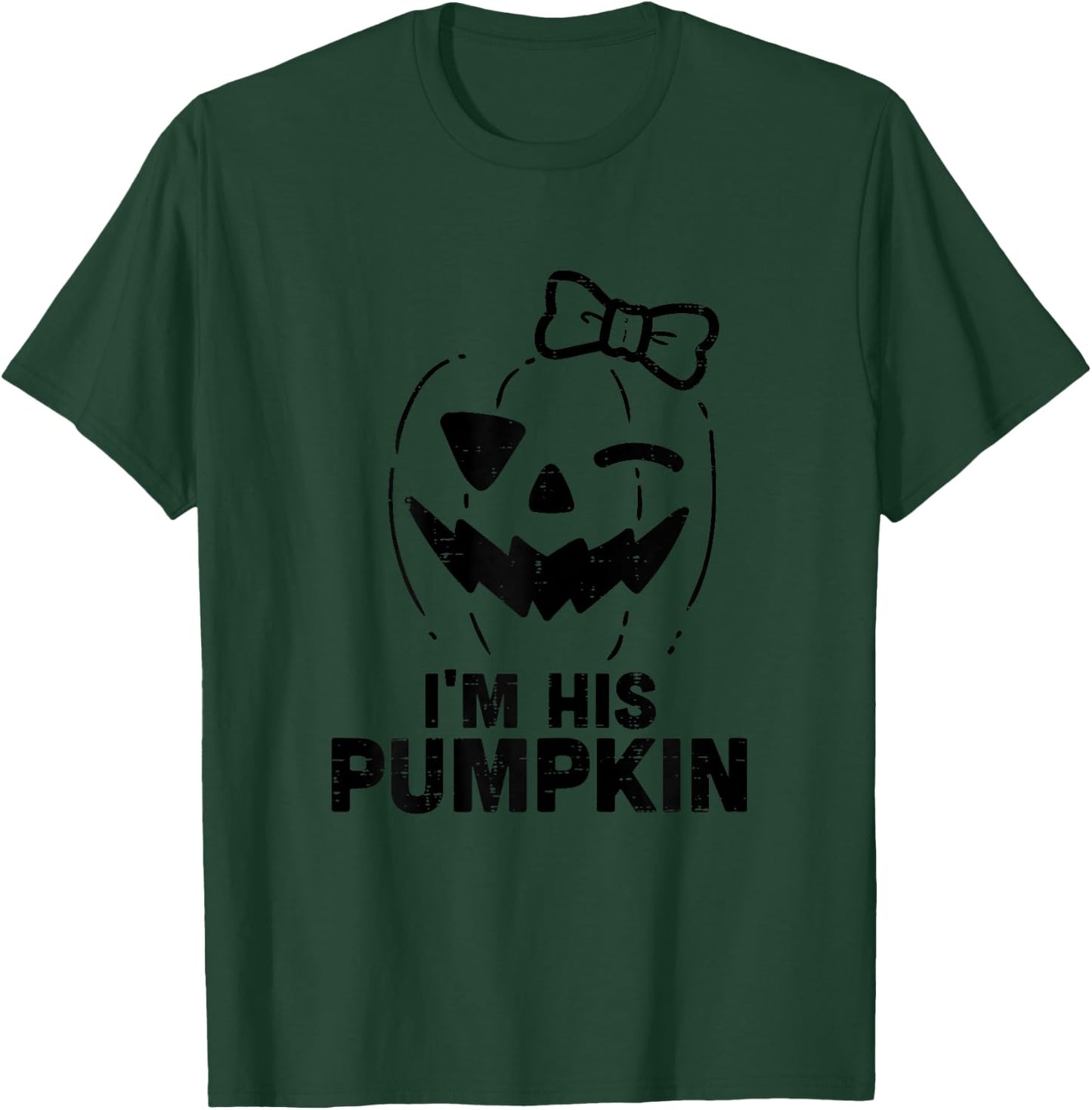 Im His Pumpkin Matching Halloween Couples Him And Her Women T-Shirt - T-Shirt | Forest