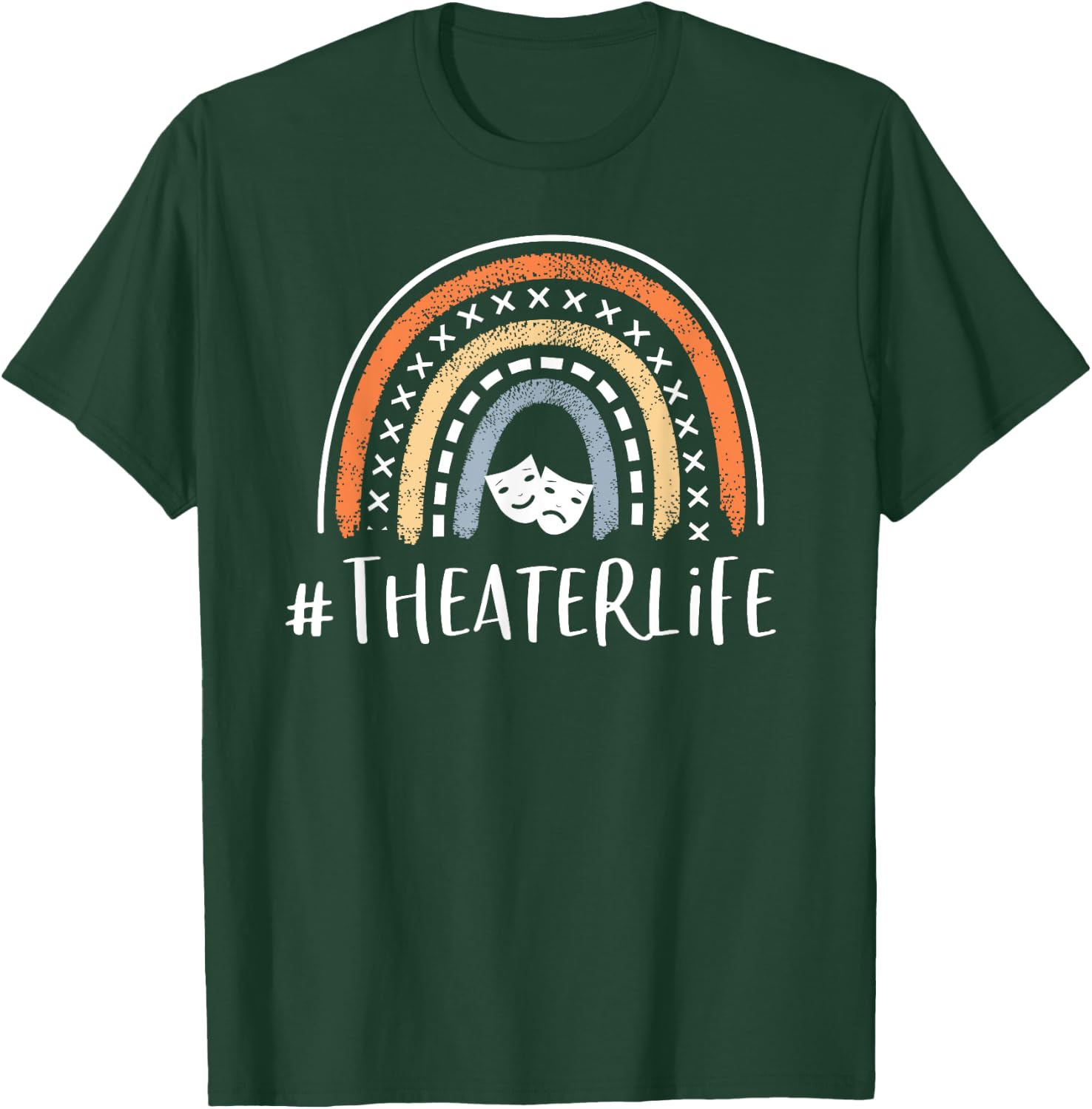 Musical Theater Lover Gifts For Teen Girls #Theaterlife Cute Theater Life Gifts Actress Musical Theatre T-Shirt - T-Shirt | Forest