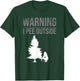 Funny I Pee Outside Gift Camping Girls Teens Kids Camper T-Shirt - T-Shirt | Forest