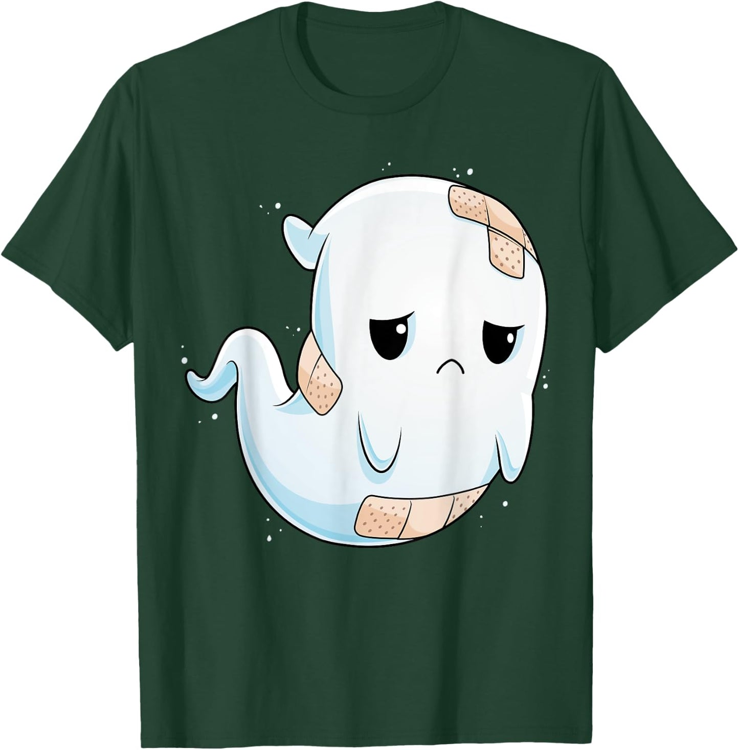 Sad Ghost Halloween Costume Unhappy Ghost Boo Boo Crew T-Shirt - T-Shirt | Forest