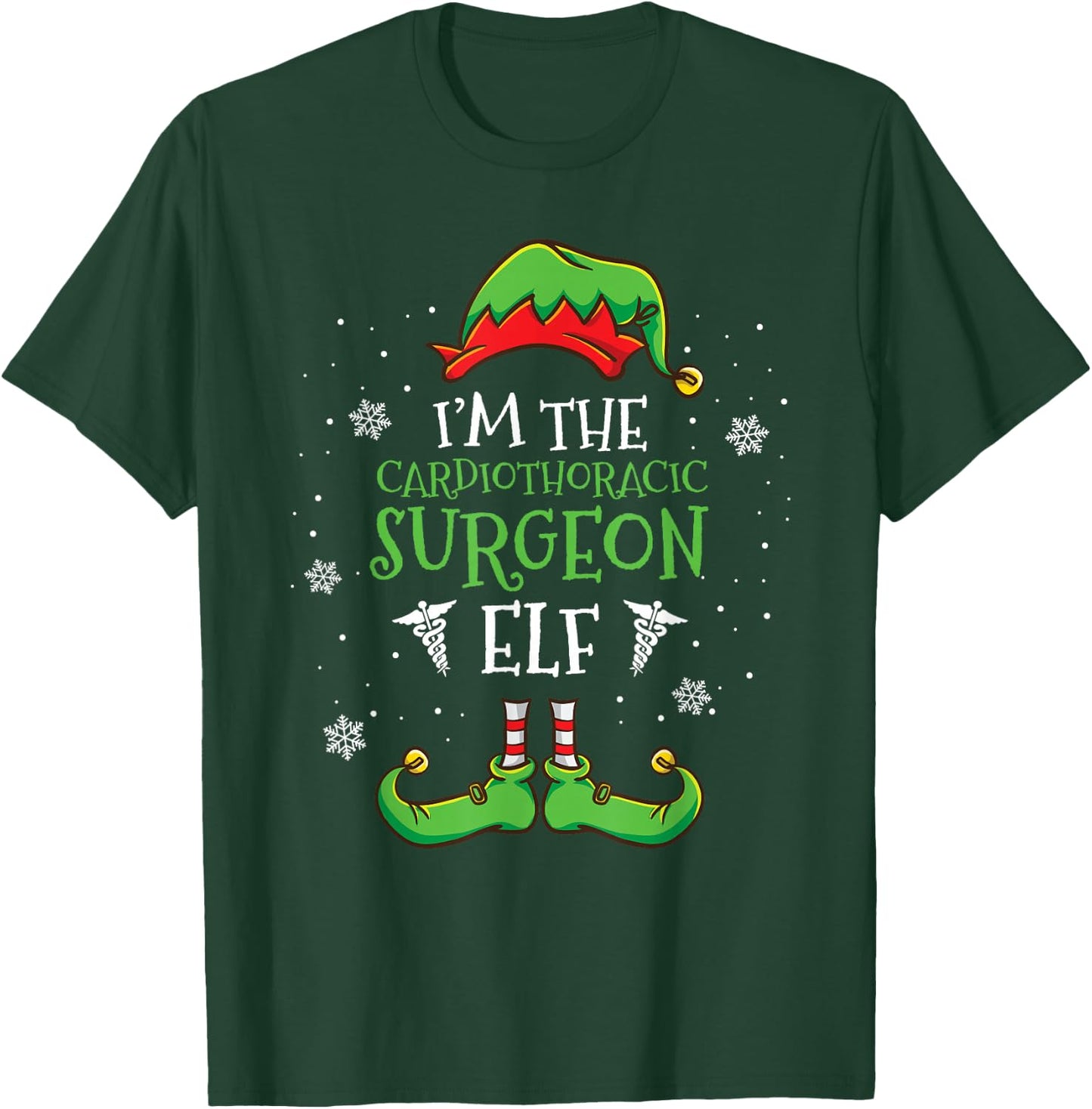 Im The Cardiothoracic Surgeon Elf Christmas T-Shirt - T-Shirt | Forest