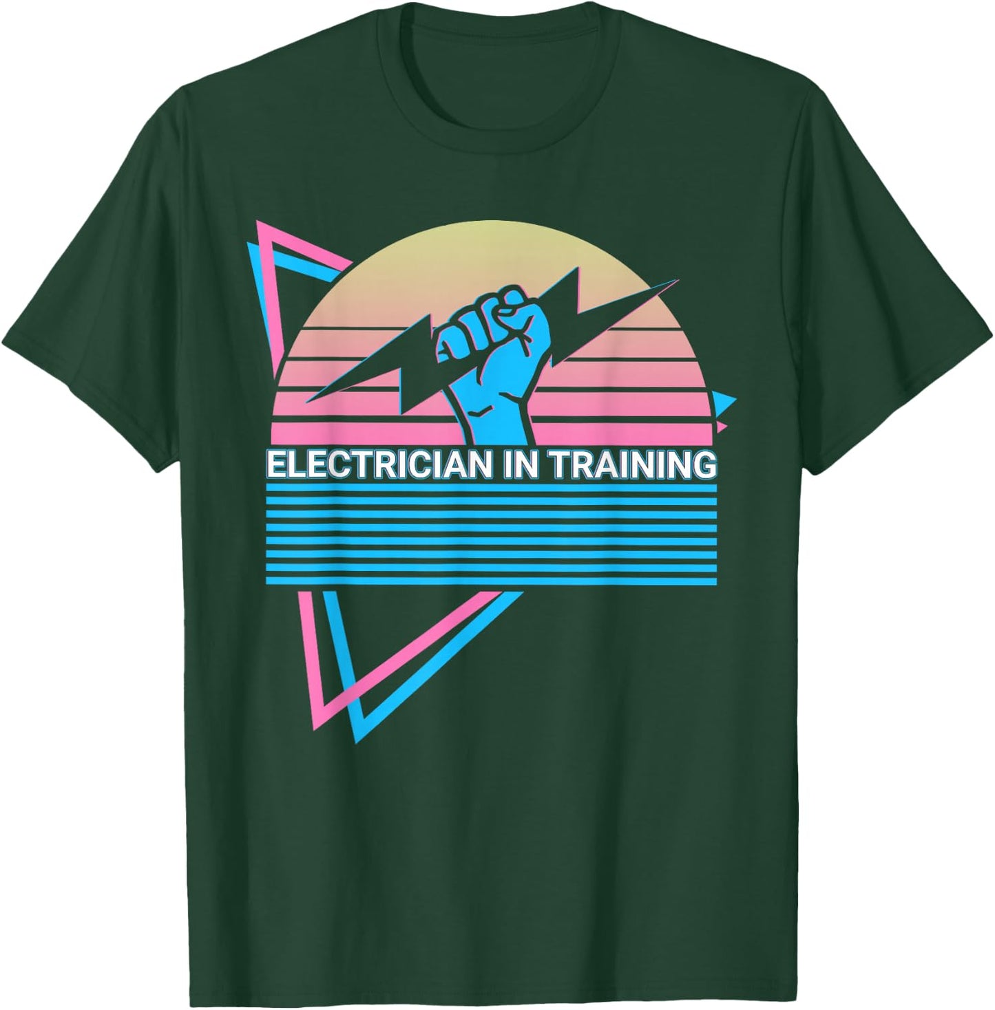Electrician In Training Retro T-Shirt - T-Shirt | Forest