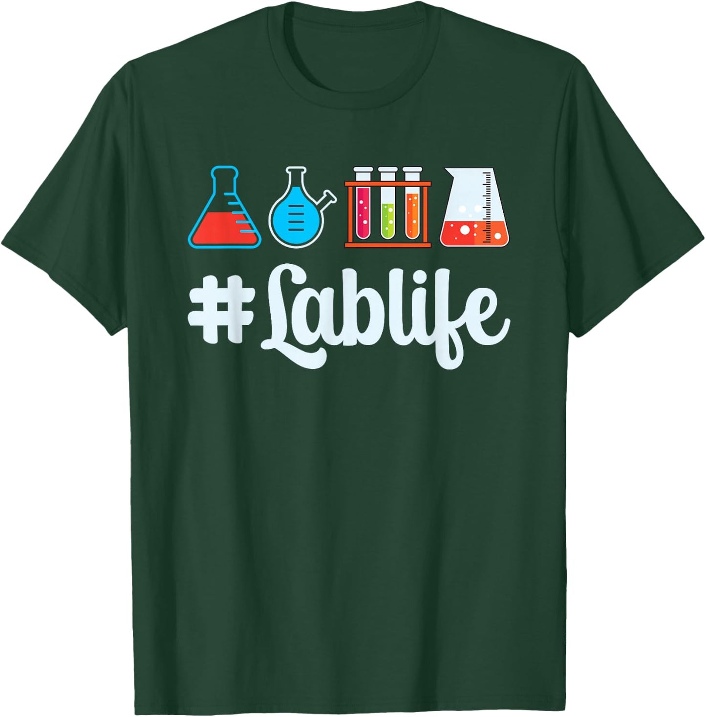 Lab-Life Medical Lab Tech Technician Outfit Lab Technologist T-Shirt - T-Shirt | Forest