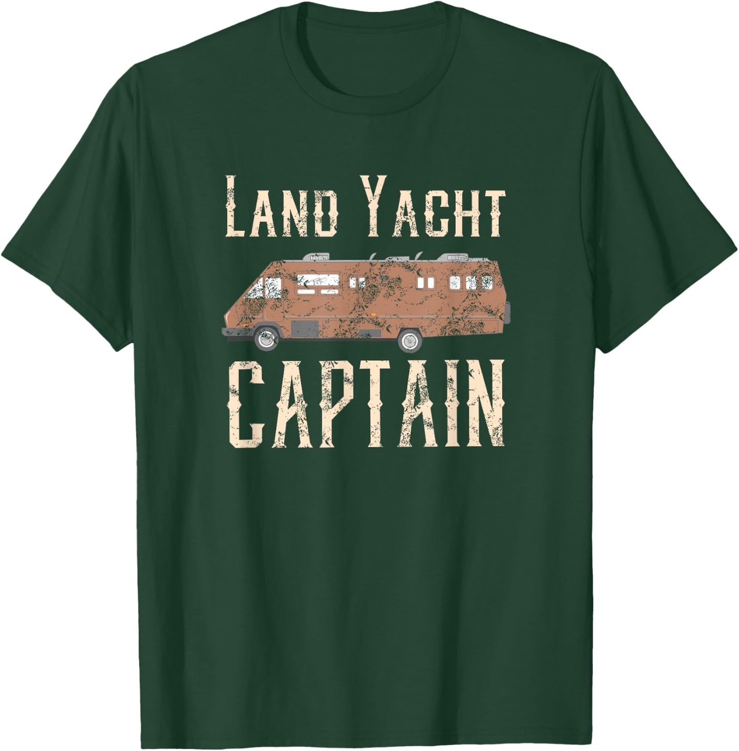 Camping Gift - Land Yacht Captain RV Owner T-Shirt - T-Shirt | Forest
