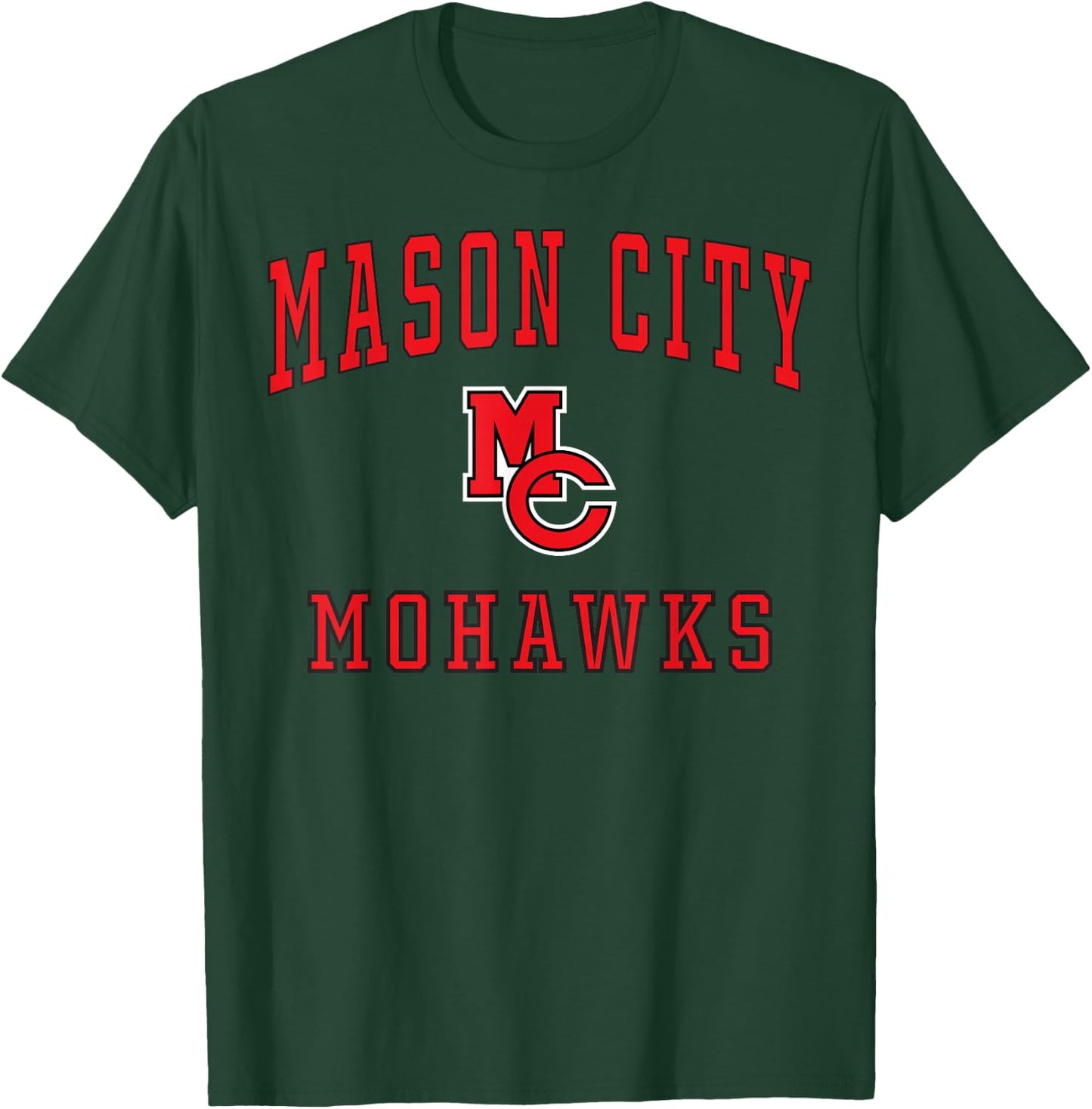 Mason City High School Mohawks C1 T-Shirt - T-Shirt | Forest