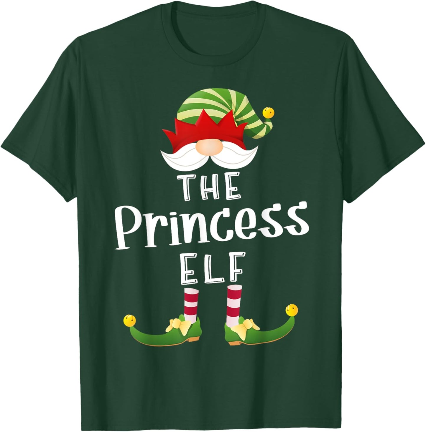 Princess Elf Group Christmas Funny Pajama Party T-Shirt - T-Shirt | Forest