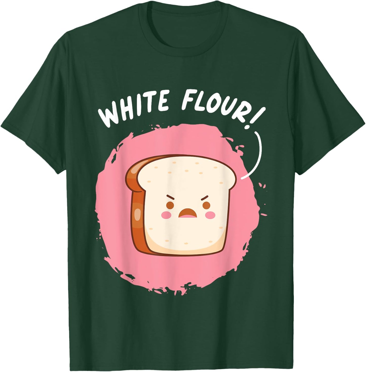White Flour Sliced Bread Baking Wheat Bread T-Shirt - T-Shirt | Forest
