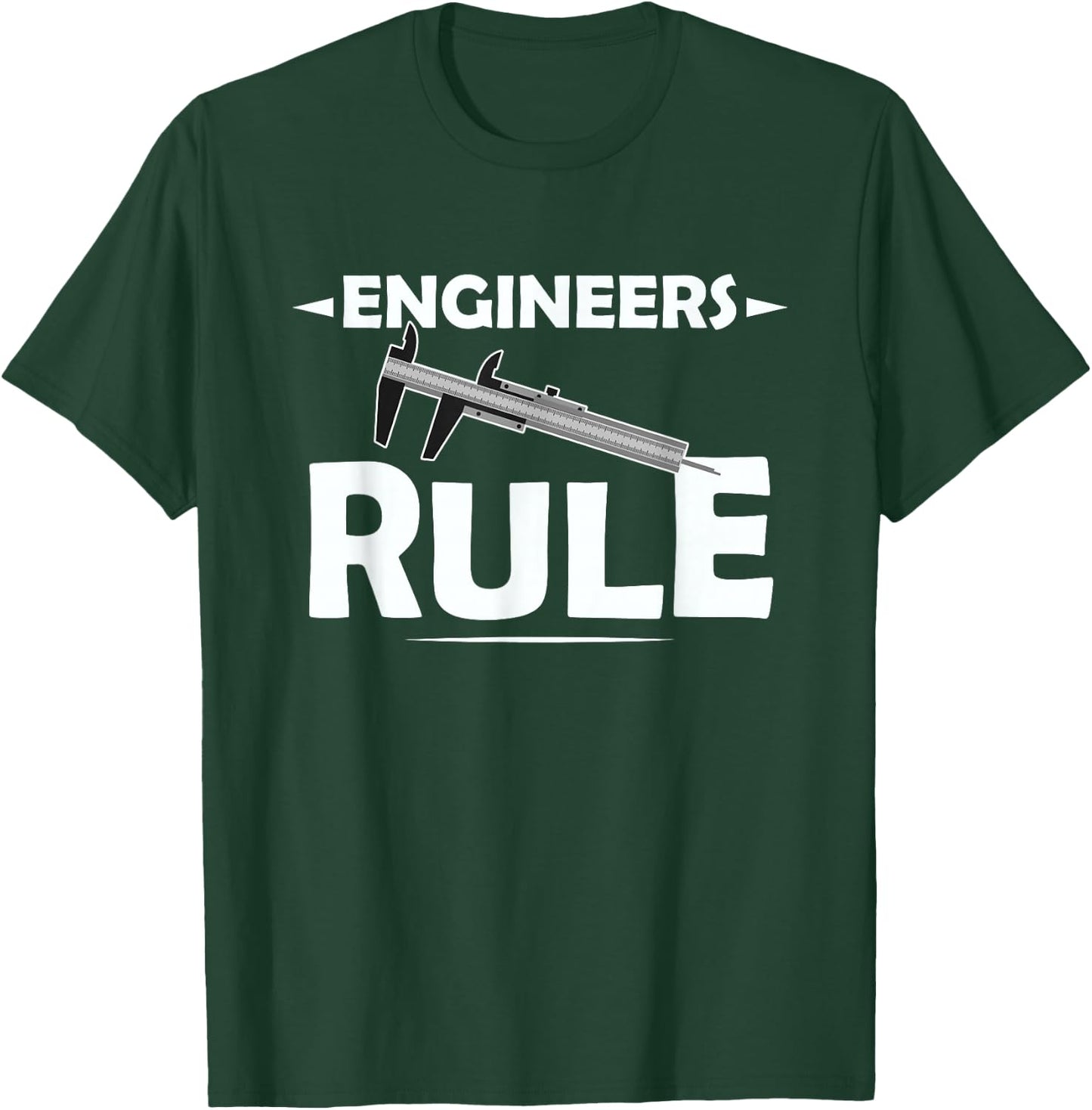 Slide Rule Engineers Rule Vintage Old School Gift T-Shirt - T-Shirt | Forest