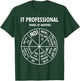 IT Professional Wheel Of Answers Funny Tech Support Joke T-Shirt - T-Shirt | Forest