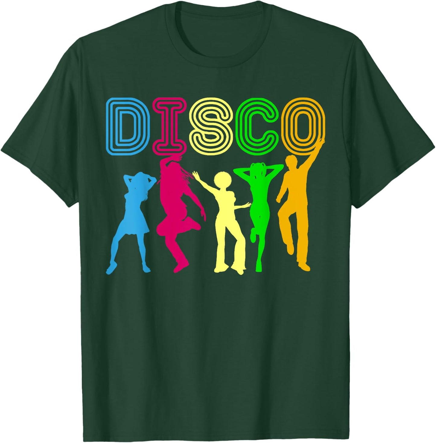 Disco Shirt | Night Club Dancing Retro Vintage Shirt Gift T-Shirt - T-Shirt | Forest