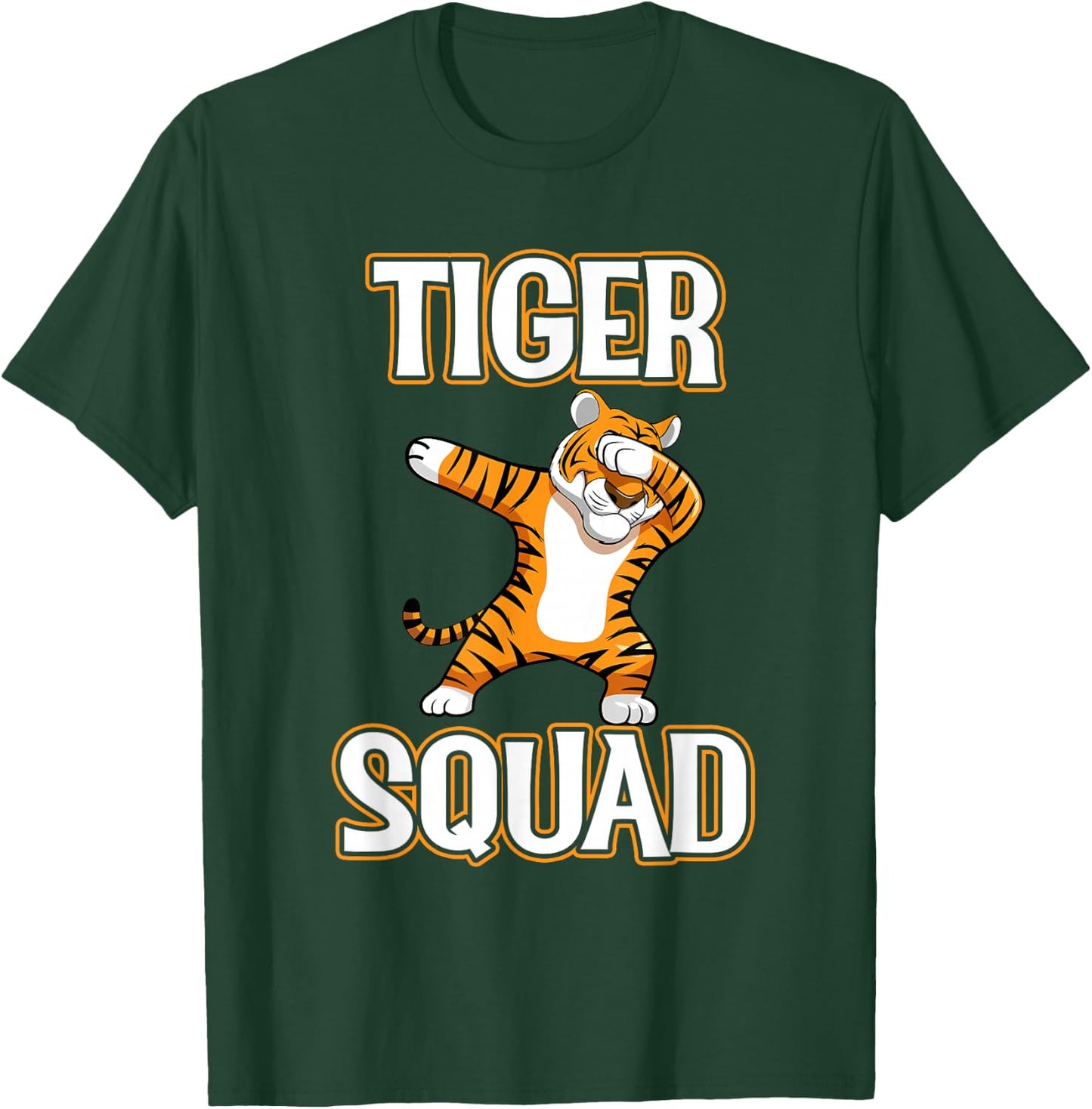 Tiger Squad Football Mascot Sports Team Animal T-Shirt - T-Shirt | Forest