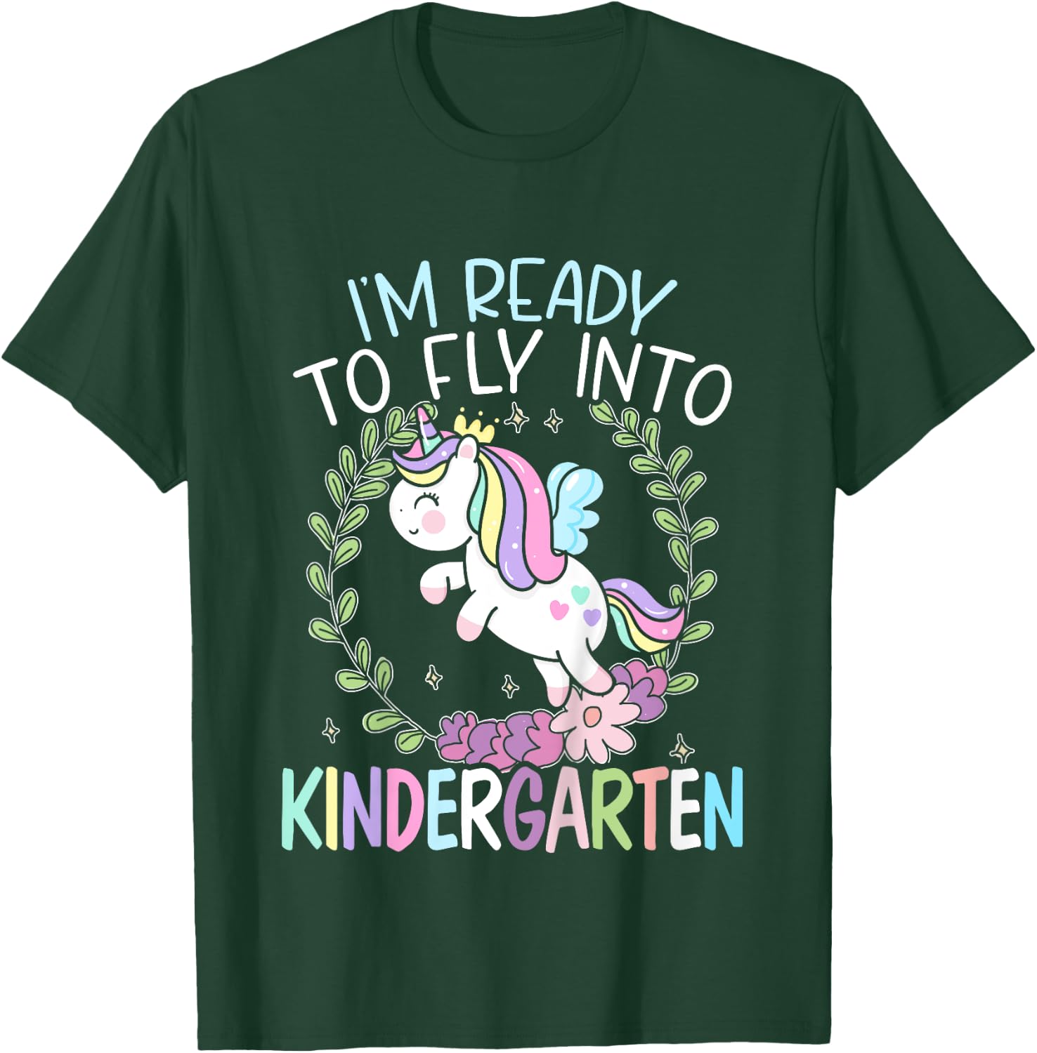 Kids I'm Ready To Fly Into Kindergarten First Day Of School T-Shirt - T-Shirt | Forest