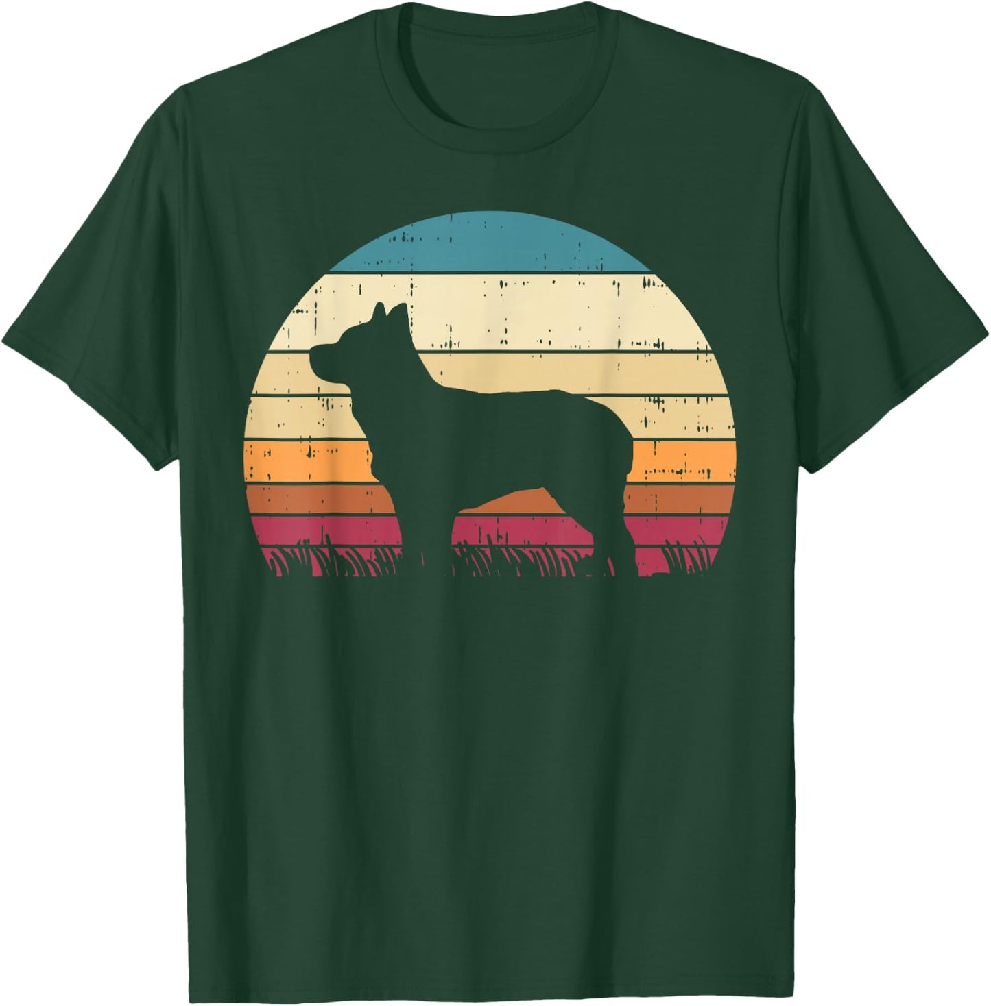 Heeler Sunset Retro Animal Pet Australian Cattle Dog Gift T-Shirt - T-Shirt | Forest