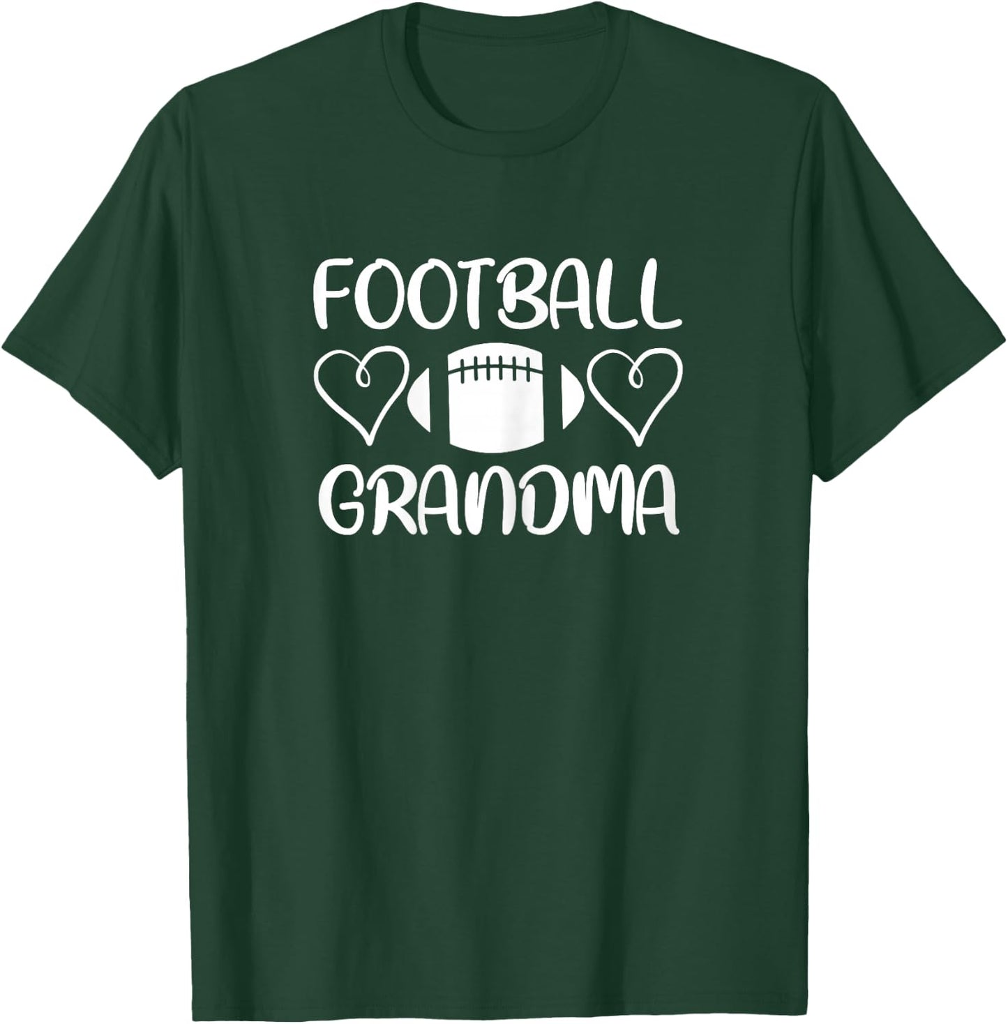 Cute Football Grandma Heart T-Shirt - T-Shirt | Forest
