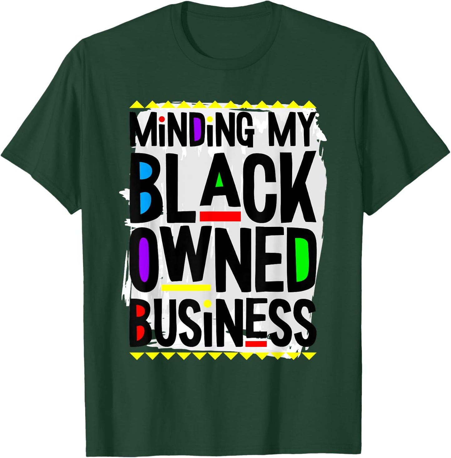 Black Owned Business Black History Month BLM Melanin Afro T-Shirt - T-Shirt | Forest