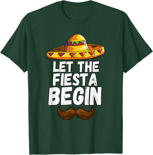 Let The Fiesta Begin Cinco De Mayo Sombrero T-Shirt - T-Shirt | Forest