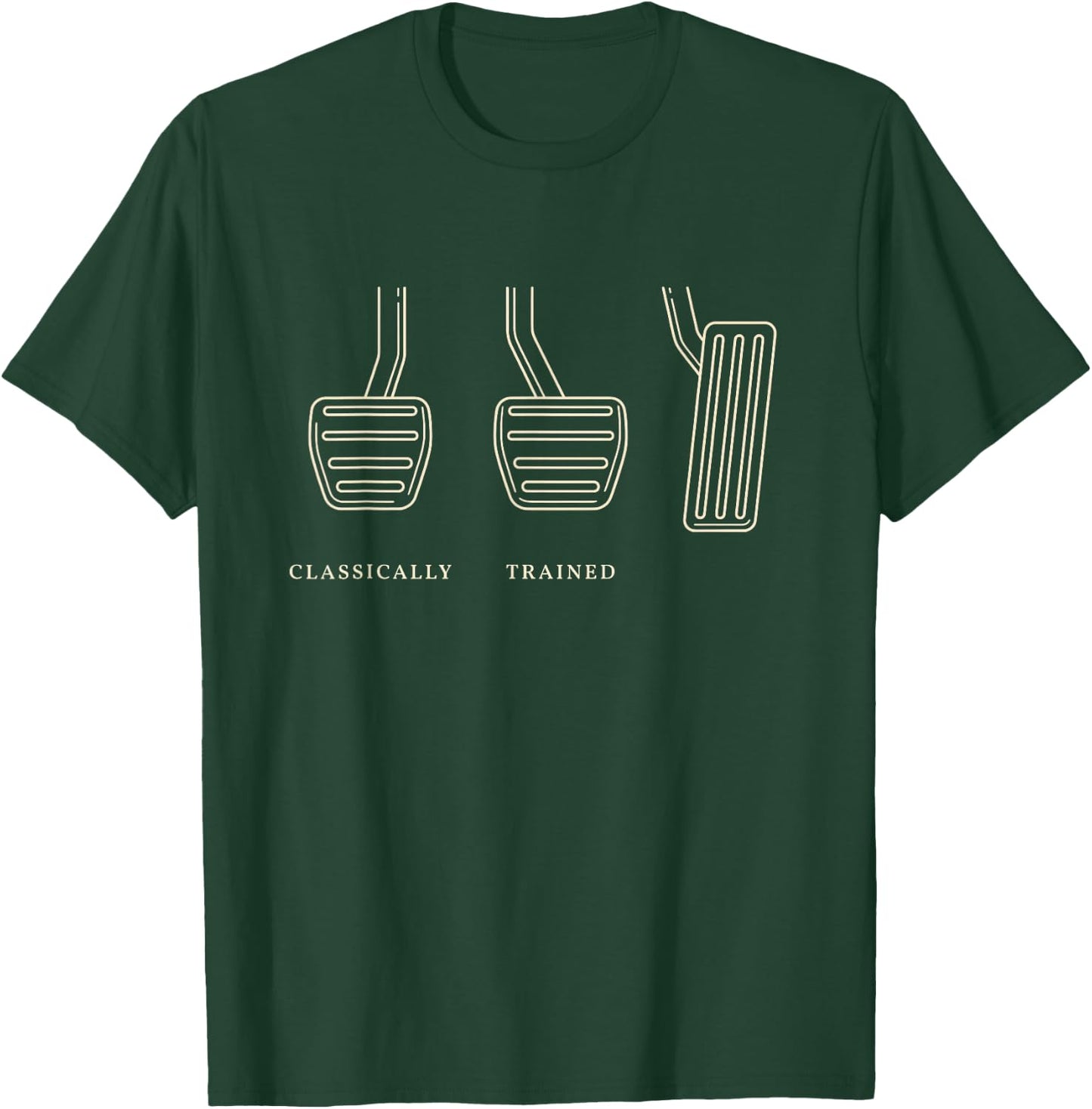 Classically Trained Retro Vintage Car Driving Auto T-Shirt - T-Shirt | Forest