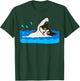 Cat Swimming Pool Women Kids T-Shirt - T-Shirt | Forest
