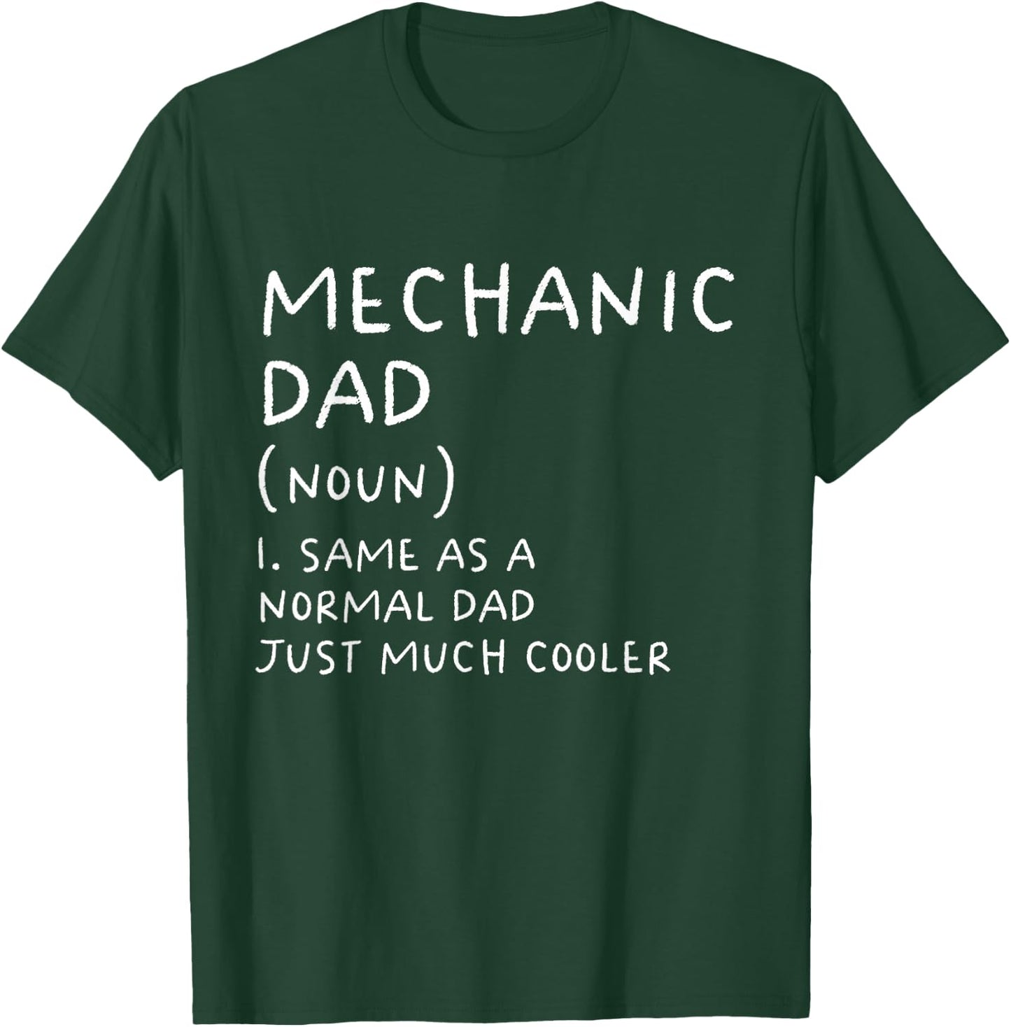 Mechanic Dad Definition Funny Garage Car Mechanic T-Shirt - T-Shirt | Forest