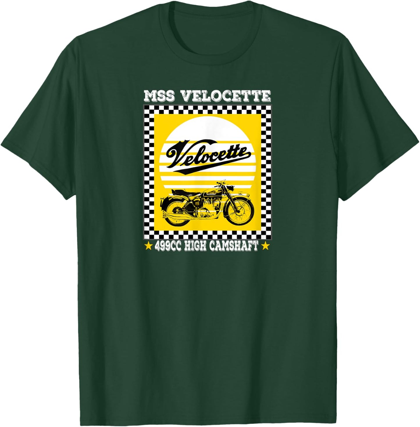 MSS Velocette 499cc | Classic British Motorcycle T-Shirt - T-Shirt | Forest