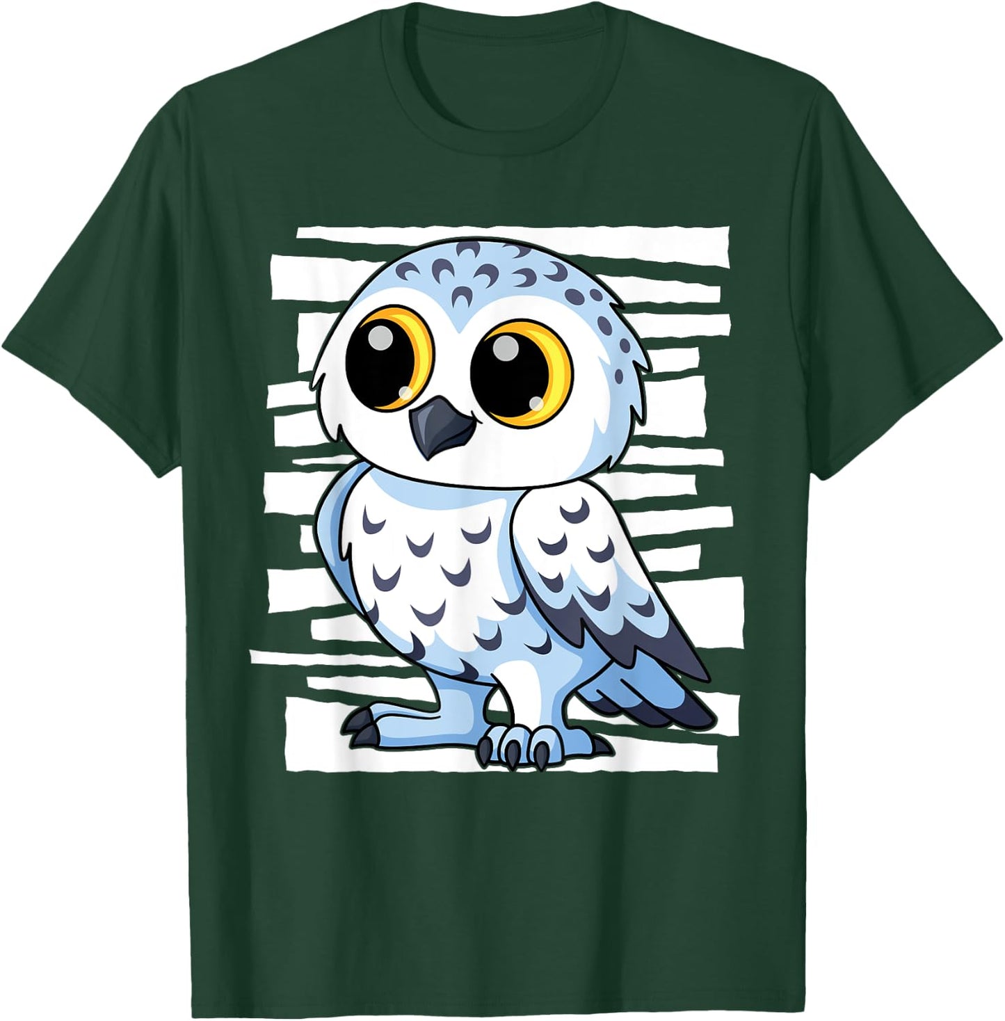 White Snow Owl I Kingfisher I Kids Snow Owl T-Shirt - T-Shirt | Forest