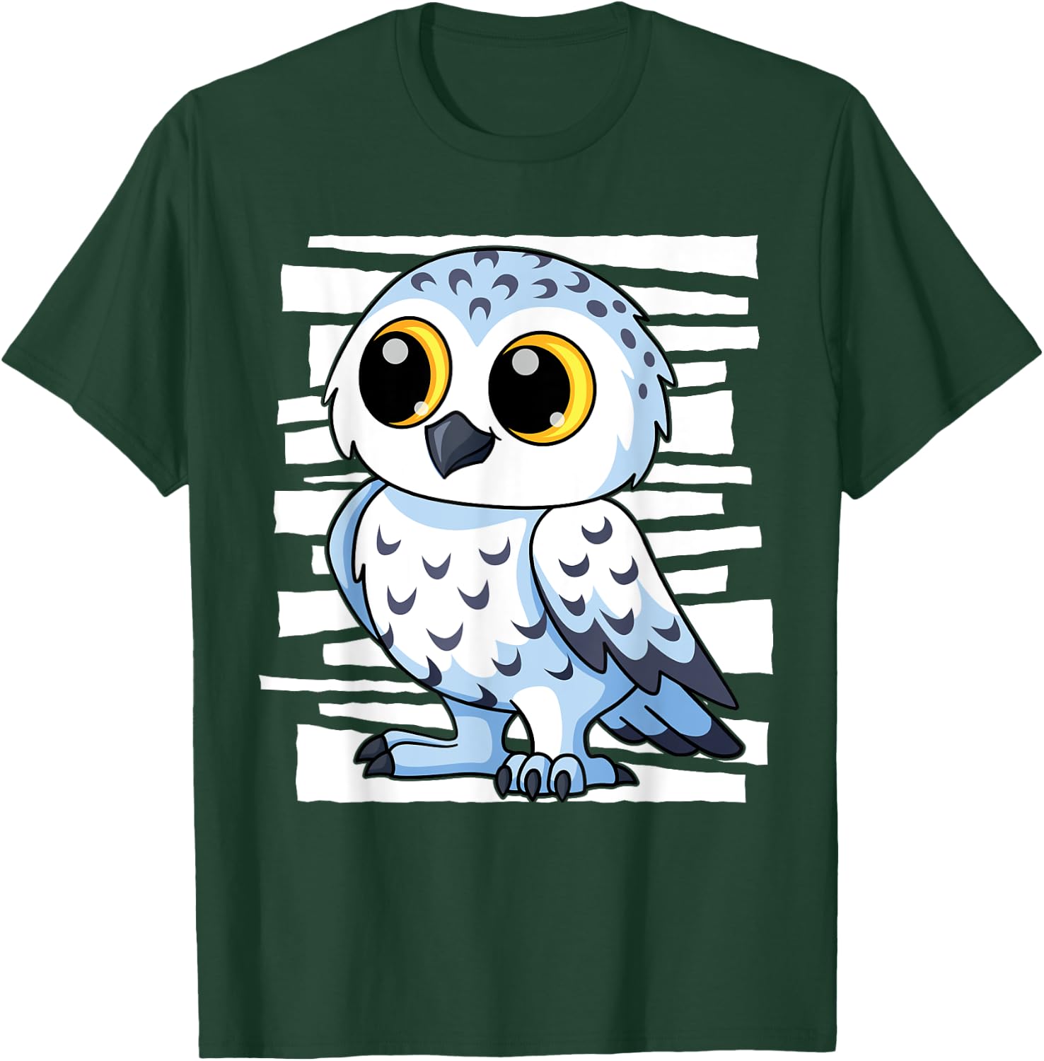 White Snow Owl I Kingfisher I Kids Snow Owl T-Shirt - T-Shirt | Forest