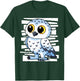White Snow Owl I Kingfisher I Kids Snow Owl T-Shirt - T-Shirt | Forest