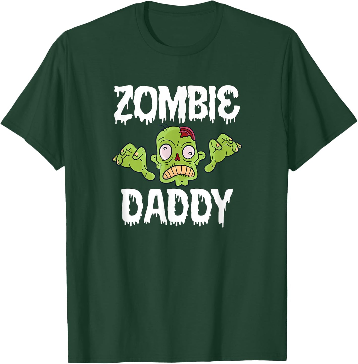 Zombie Daddy Father Matching Family Halloween T-Shirt - T-Shirt | Forest
