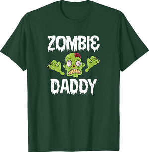 Zombie Daddy Father Matching Family Halloween T-Shirt - T-Shirt | Forest