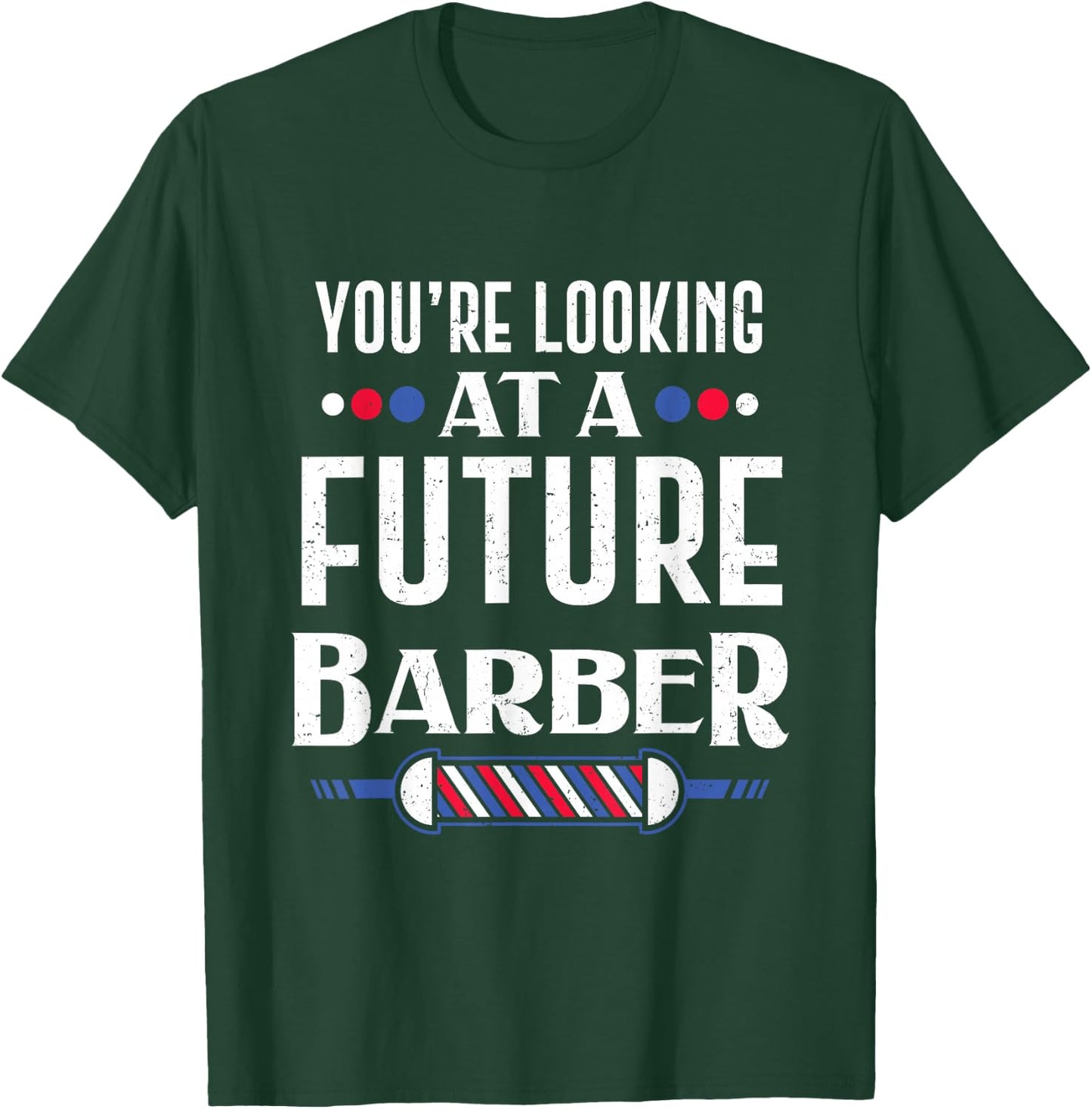Du schaust auf einen zuZukunft Barber Barbershop Barbers Kids T-Shirt - T-Shirt | Forest