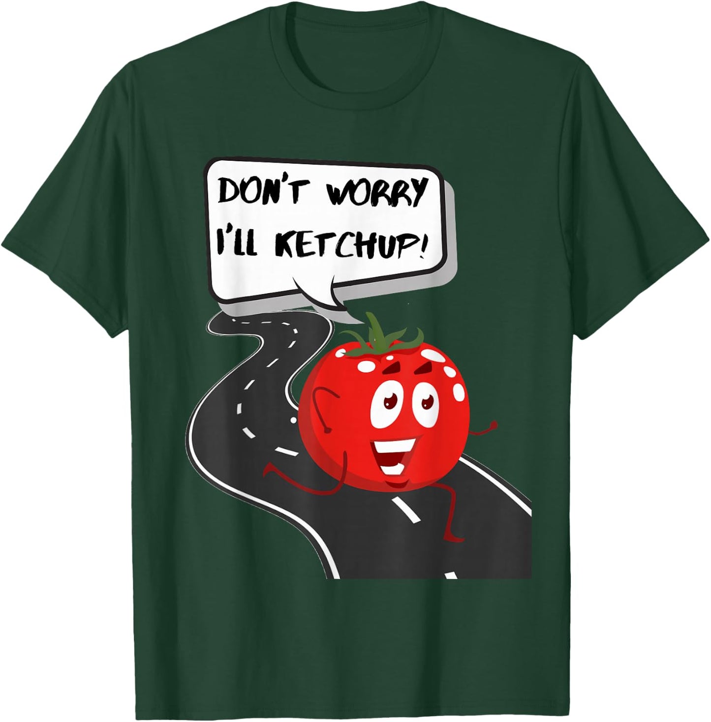Funny , Women, Kids. Joke, Fun, Tomato, Running T-Shirt - T-Shirt | Forest