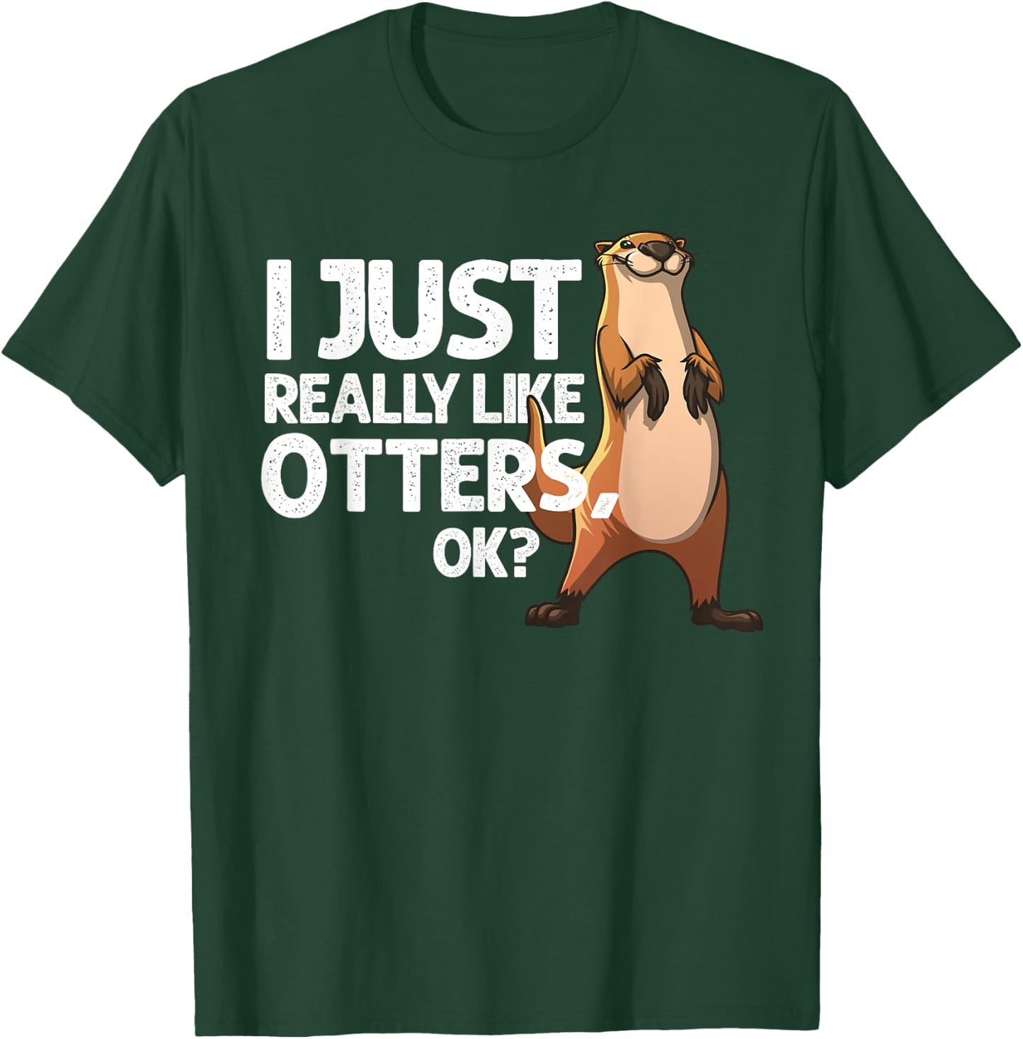 Funny Otter Women Giant Badger Beaver Sea Animal T-Shirt - T-Shirt | Forest